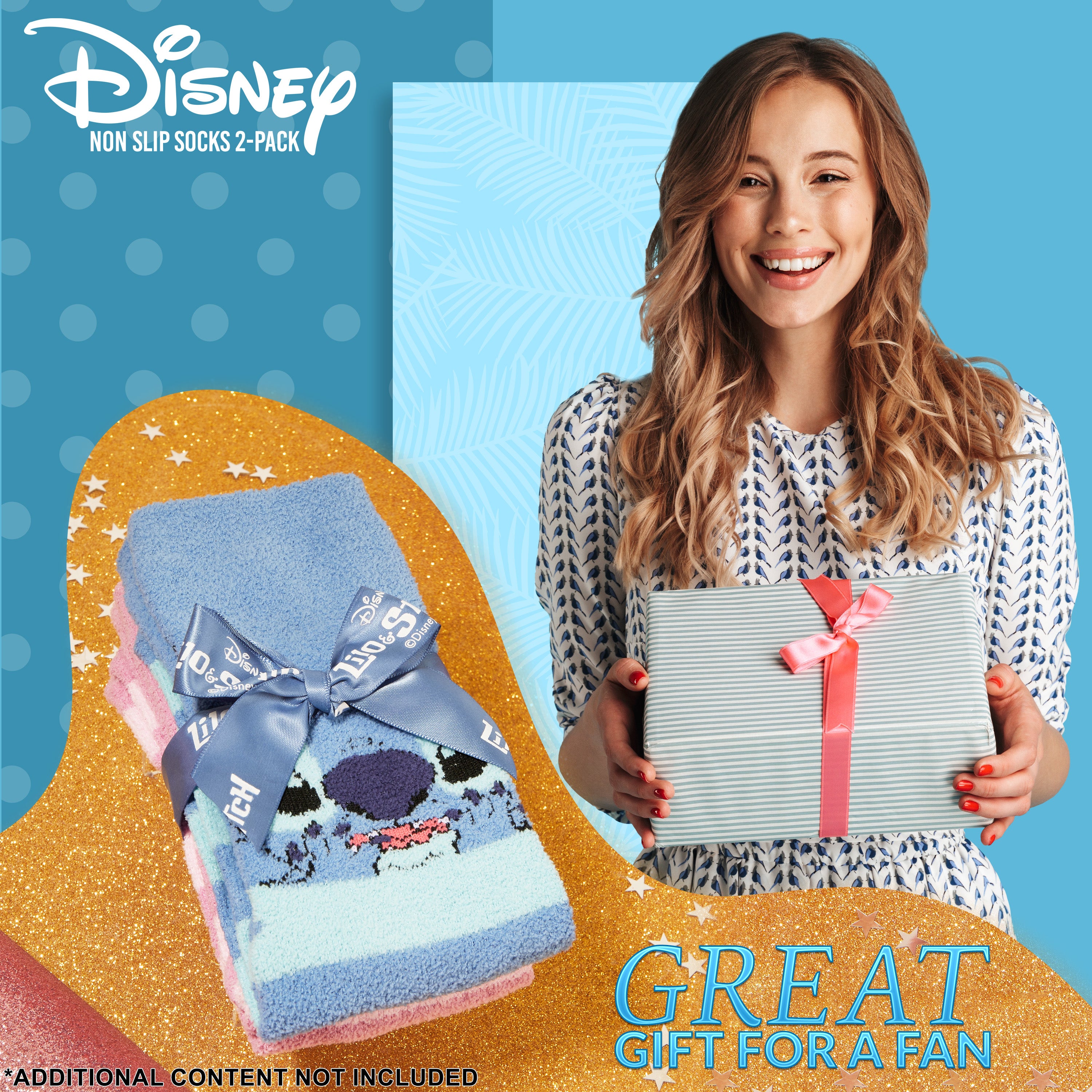 disney-chaussettes-pilou-stitch-et-angel-lot-2-antid-rapantes image 2
