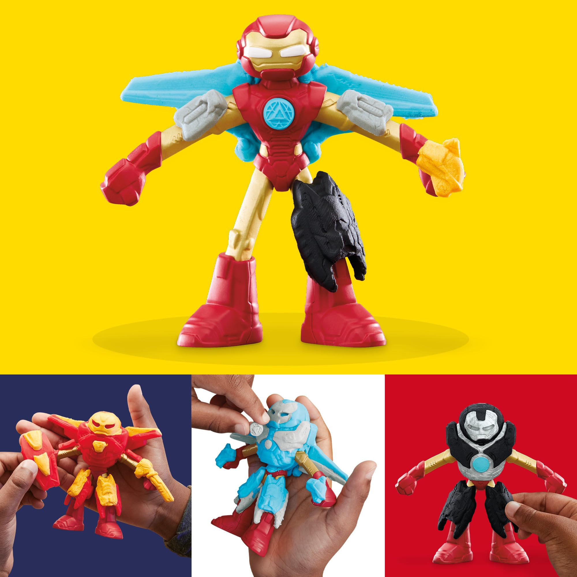 play-doh-marvel-iron-man-fabrique-d-armures-p-te-modeler image 3
