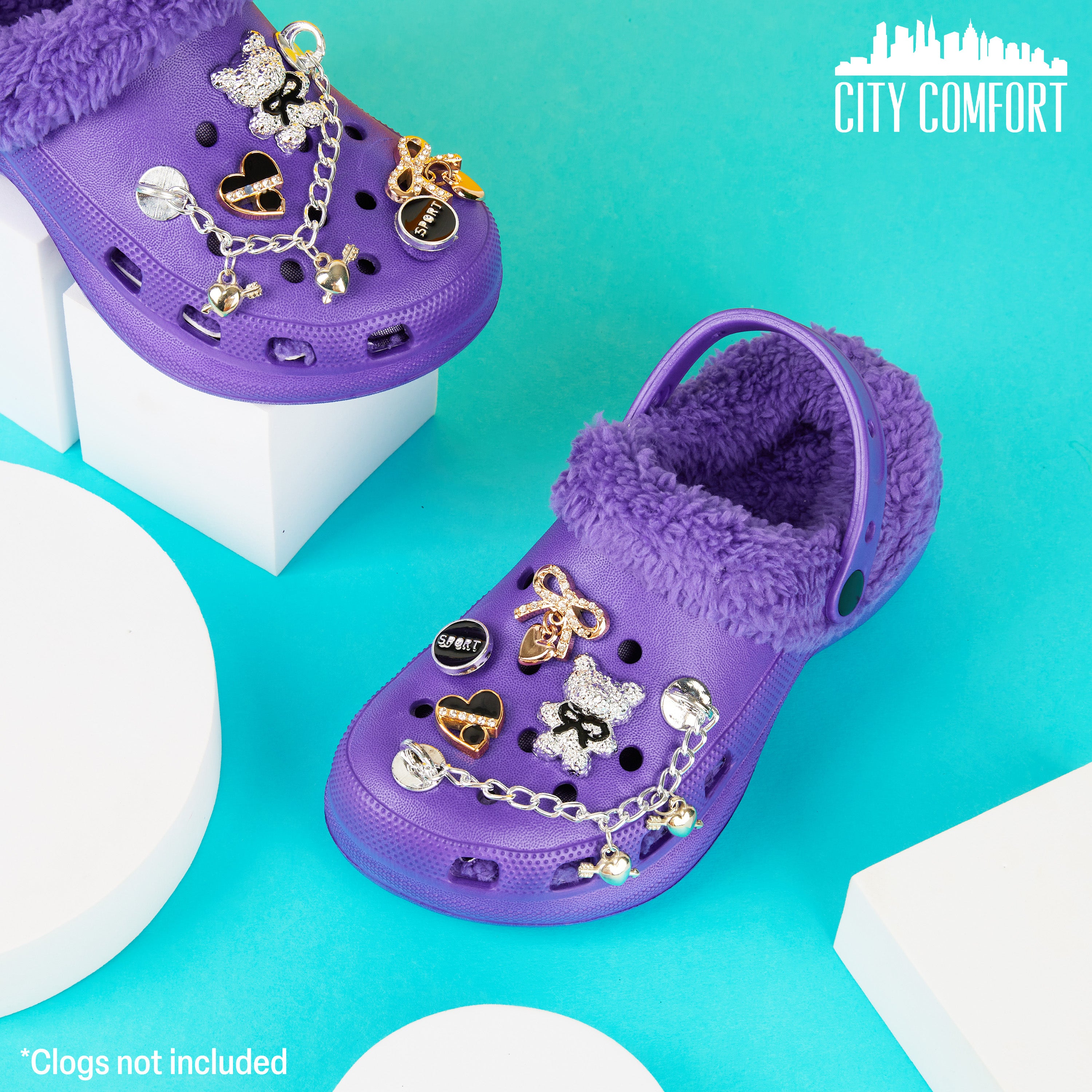 citycomfort-charms-sabots-lot-breloques-cha-nes-d-co image 2