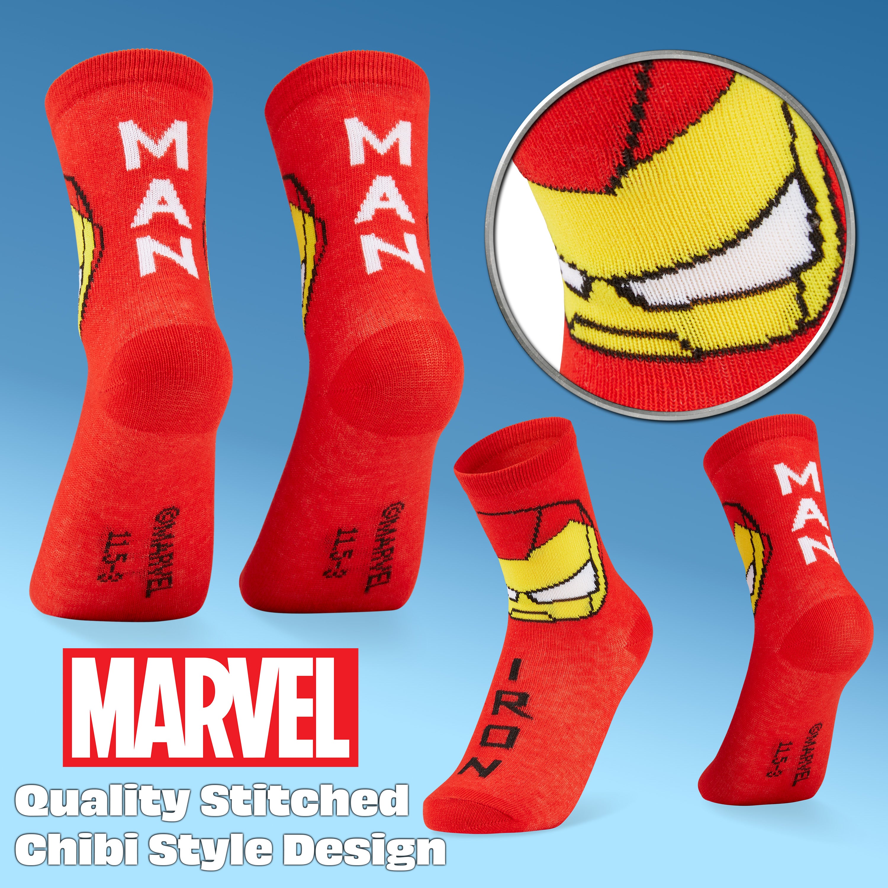 marvel-avengers-chaussettes-gar-on-lot-5-coton image 6
