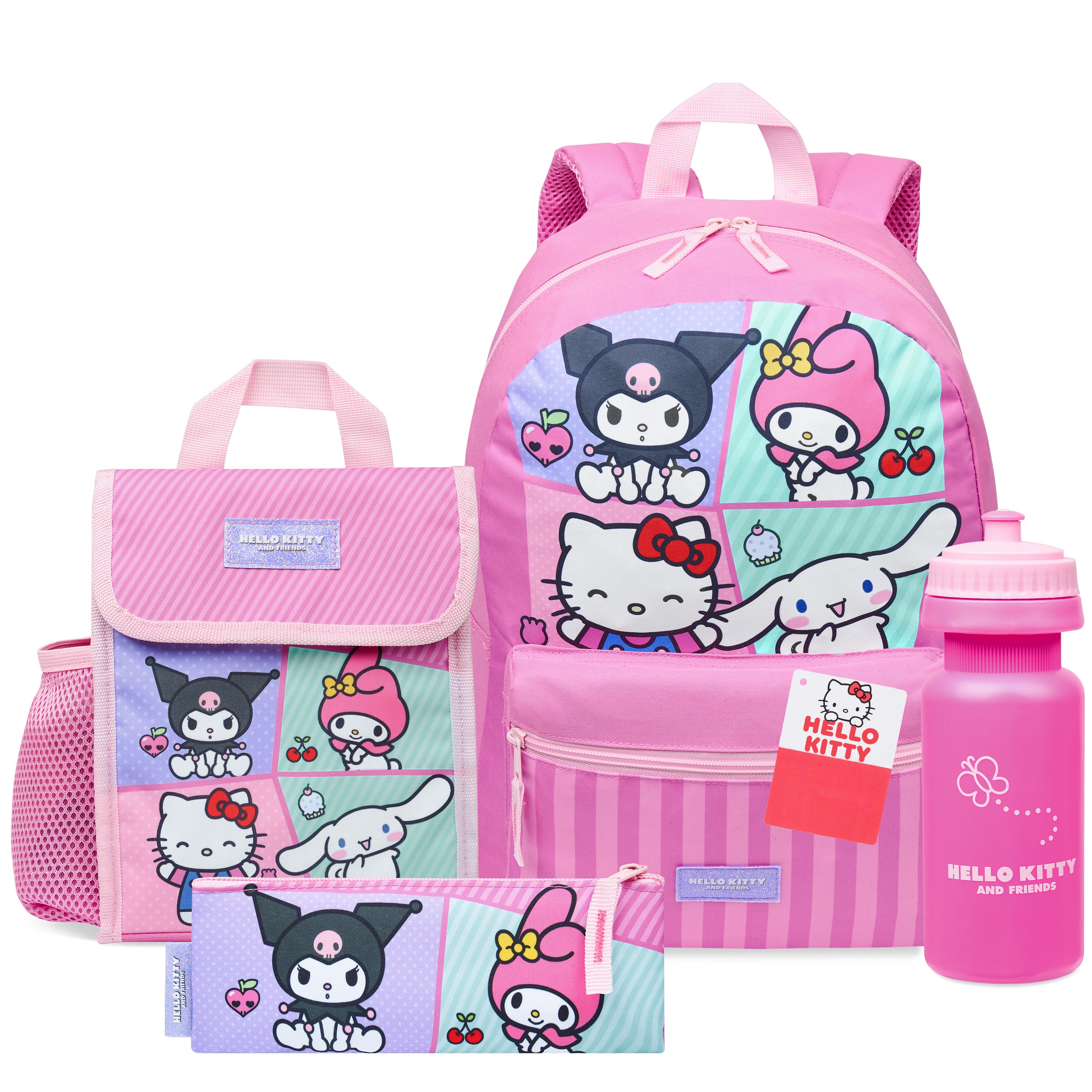 hello-kitty-sac-cole-fille-set-4-pi-ces-cartable-kawaii image 7