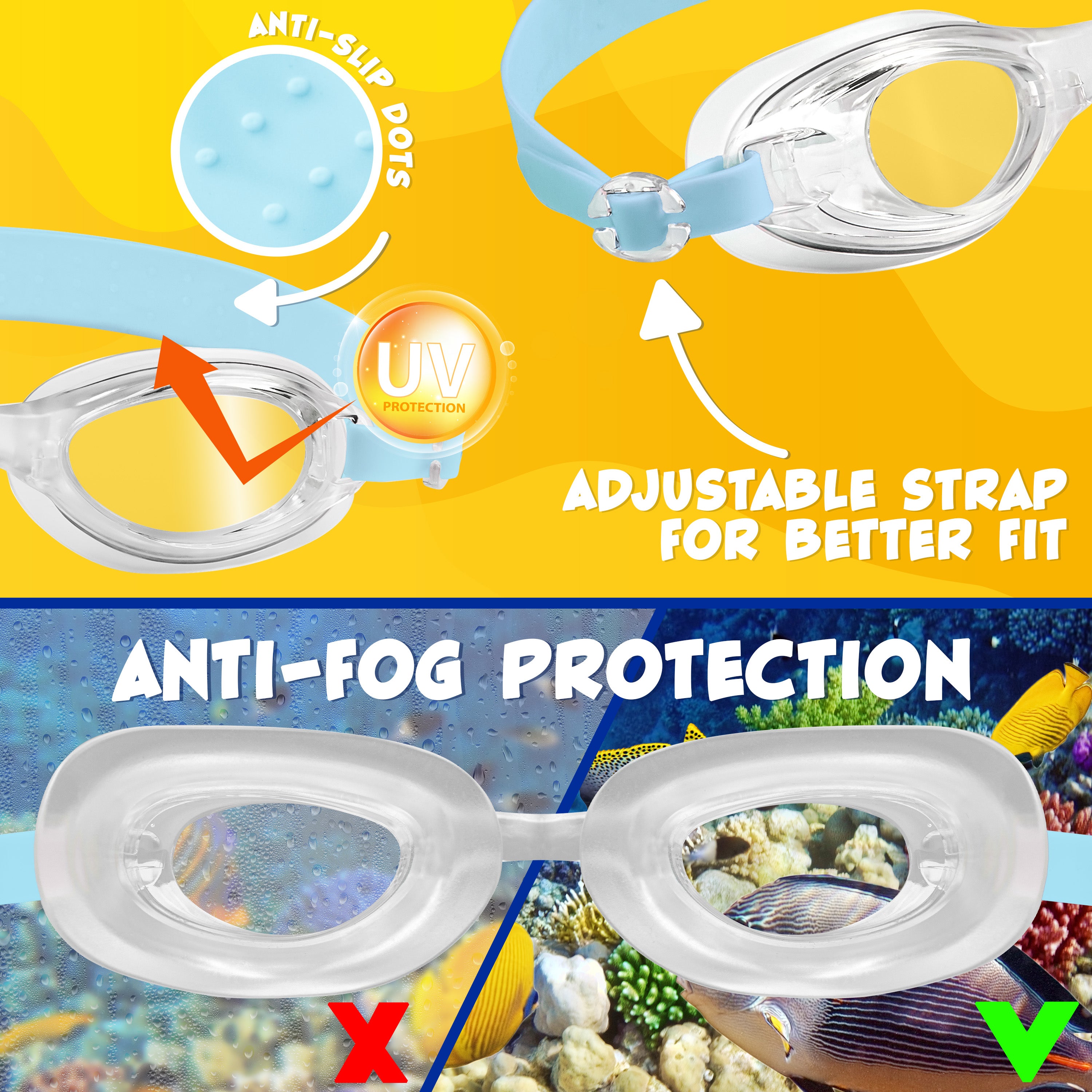 bluey-lunettes-de-piscine-enfant-bonnet-silicone-anti-bu-e image 5