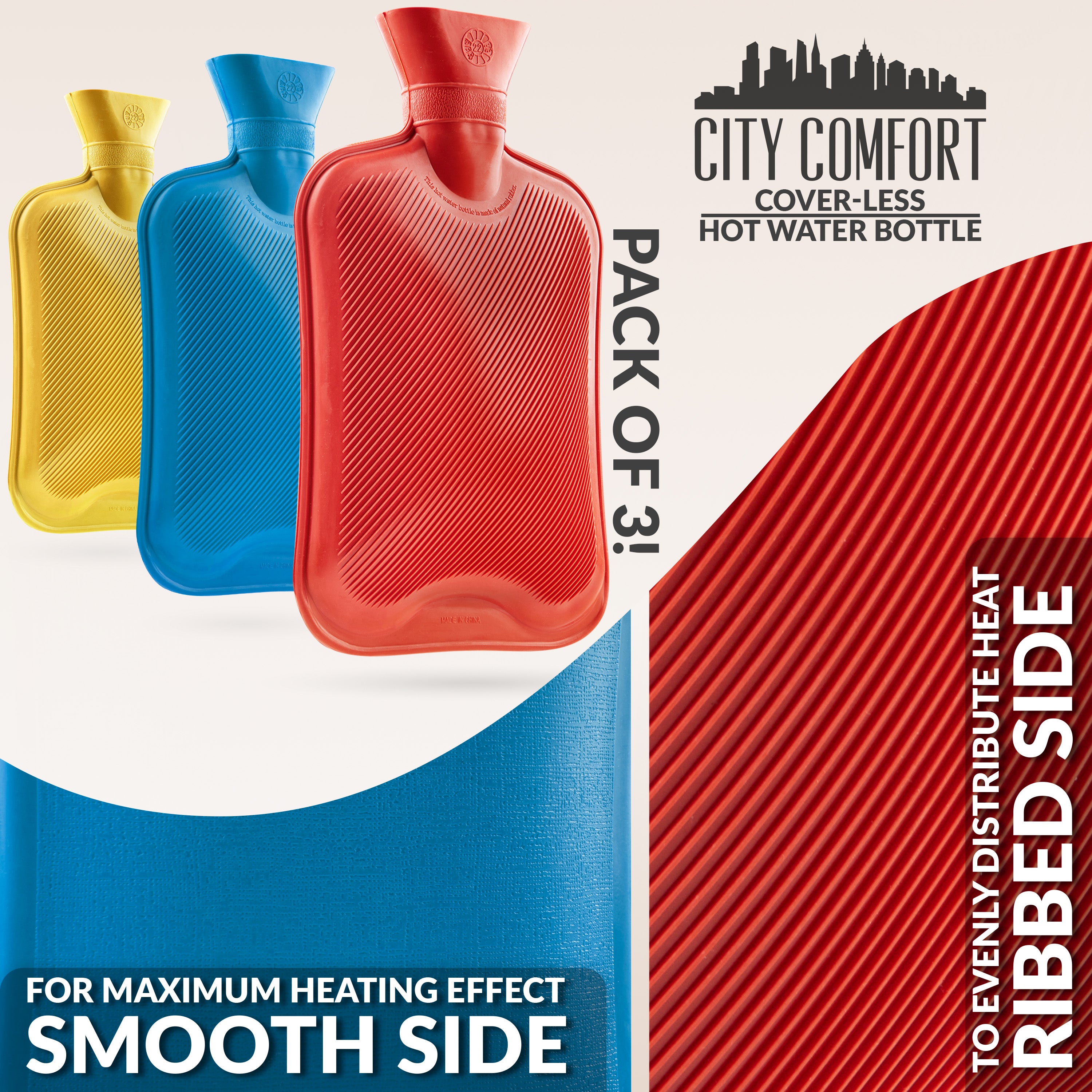 bouillotte-eau-caoutchouc-1-8l-lot-3-bleu-rouge-jaune image 4