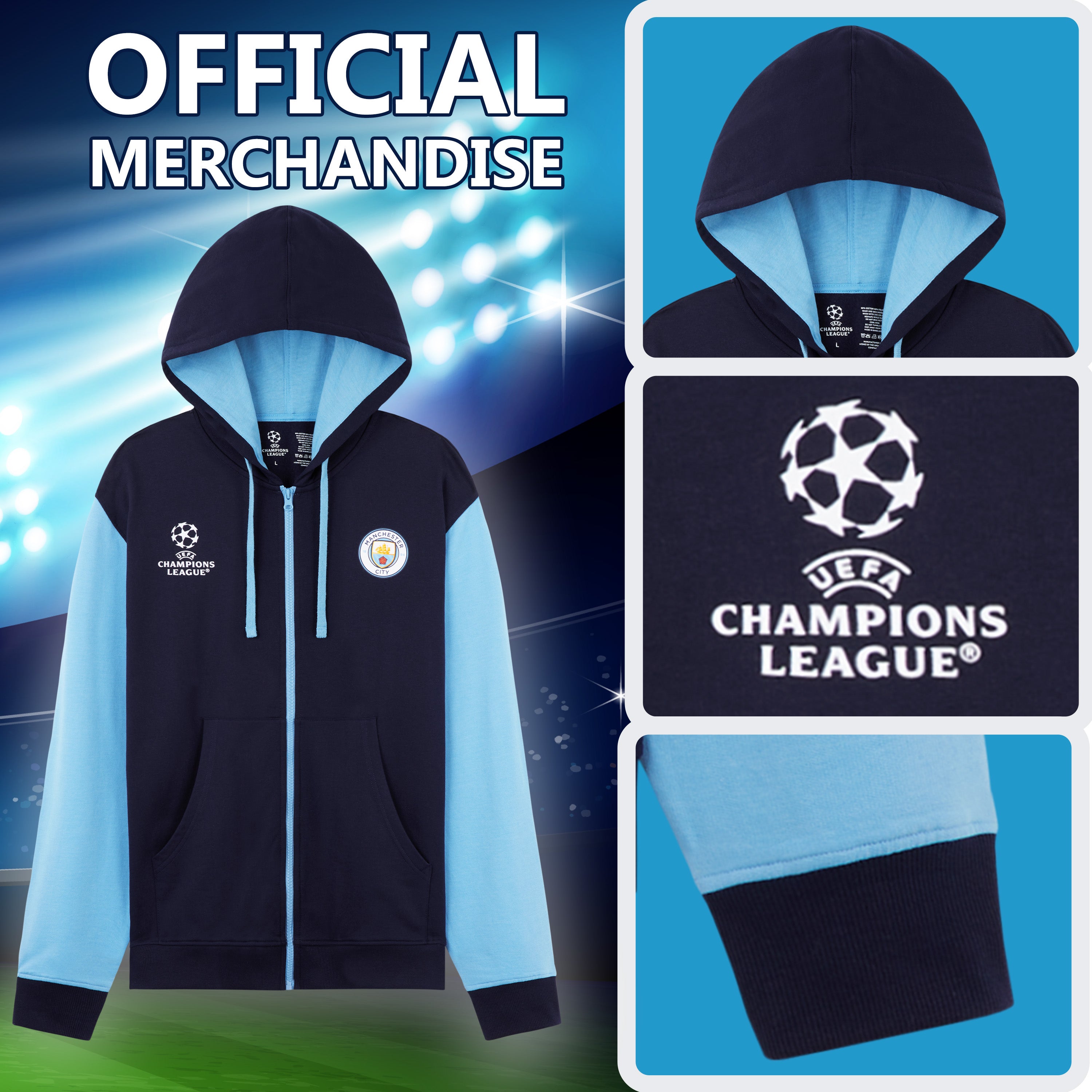 manchester-city-sweat-zippe-homme-capuche-taille-l image 4