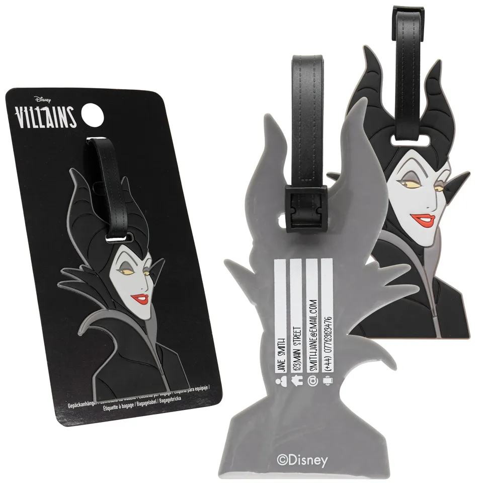 disney-mal-fique-tiquette-valise-bagage-pvc-identification image 1
