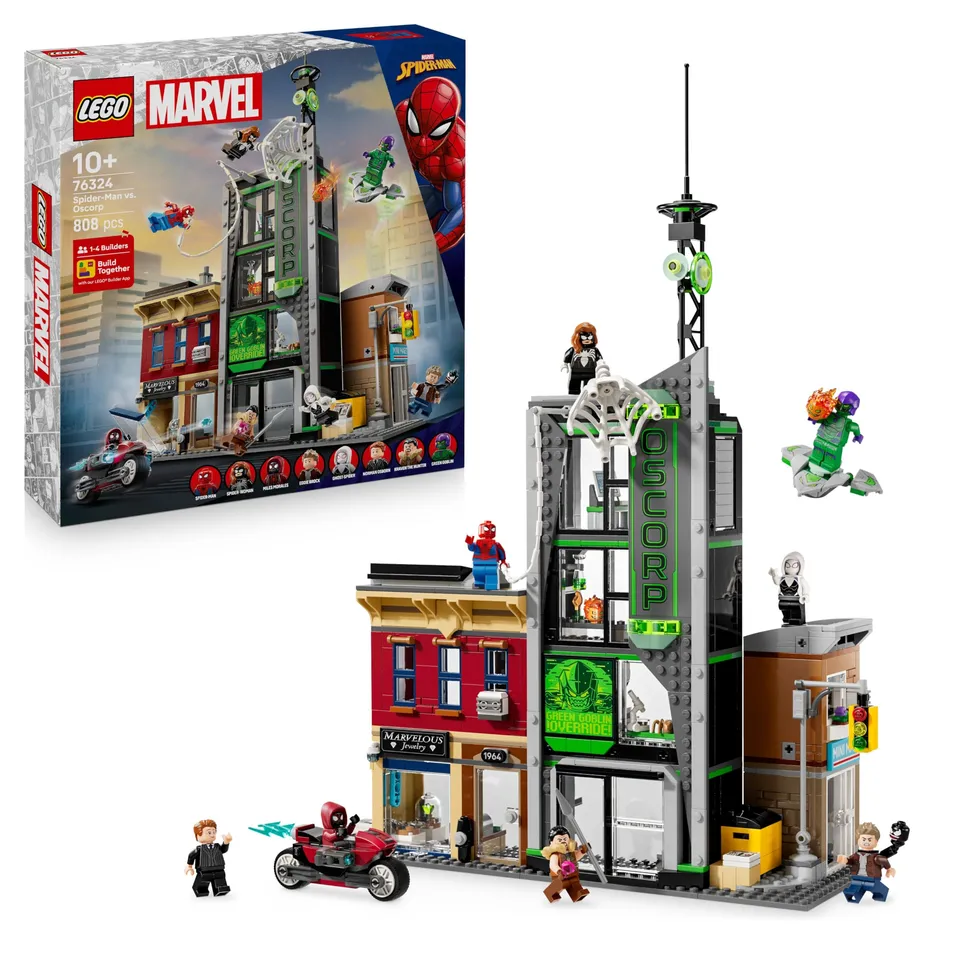 lego-marvel-76324-spider-man-contre-oscorp-jeu-808-pi-ces image 1
