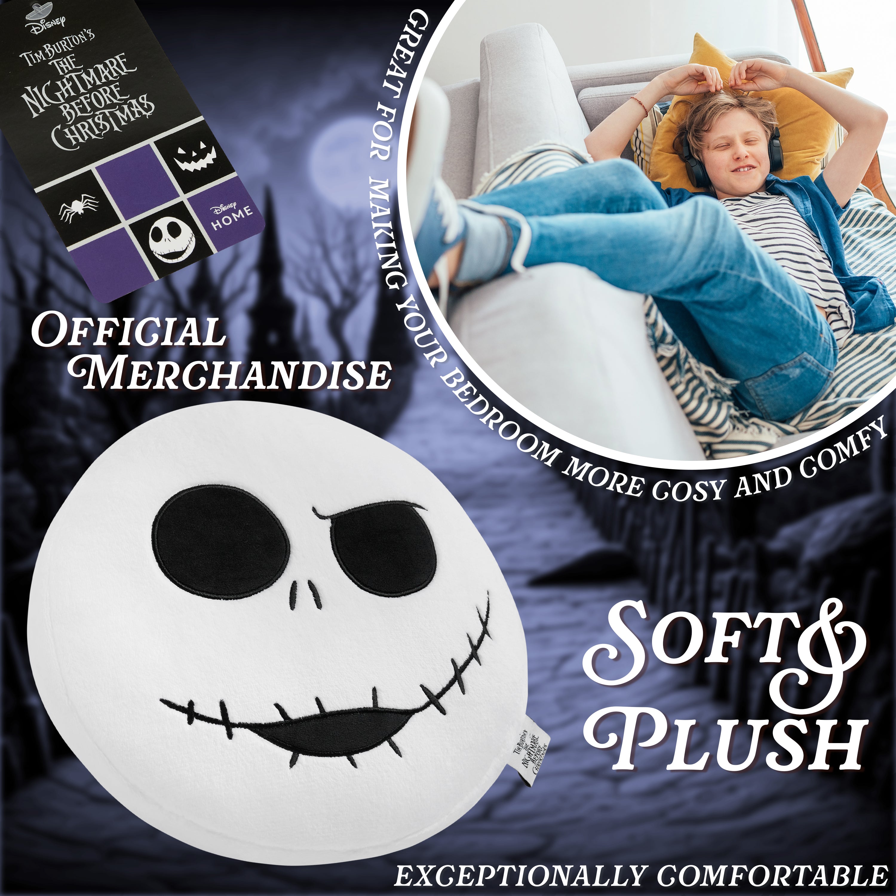 disney-nightmare-coussin-peluche-3d-35x33cm-jack image 5