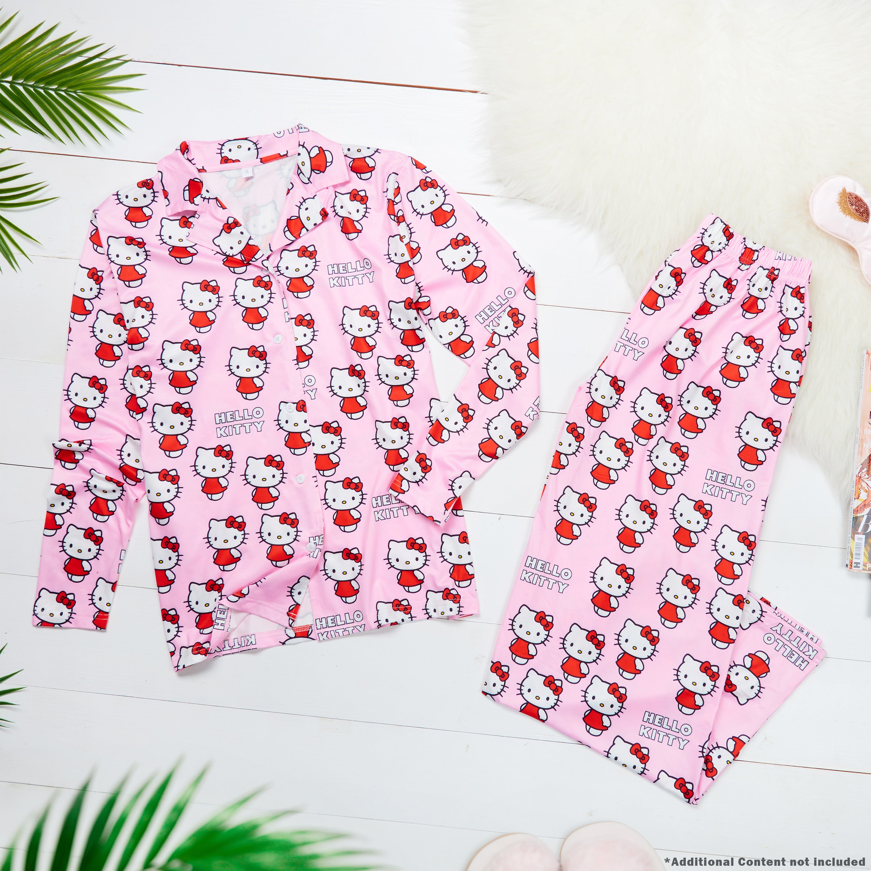 hello-kitty-pyjama-long-femme-boutonn-2-pi-ces-kawaii image 2