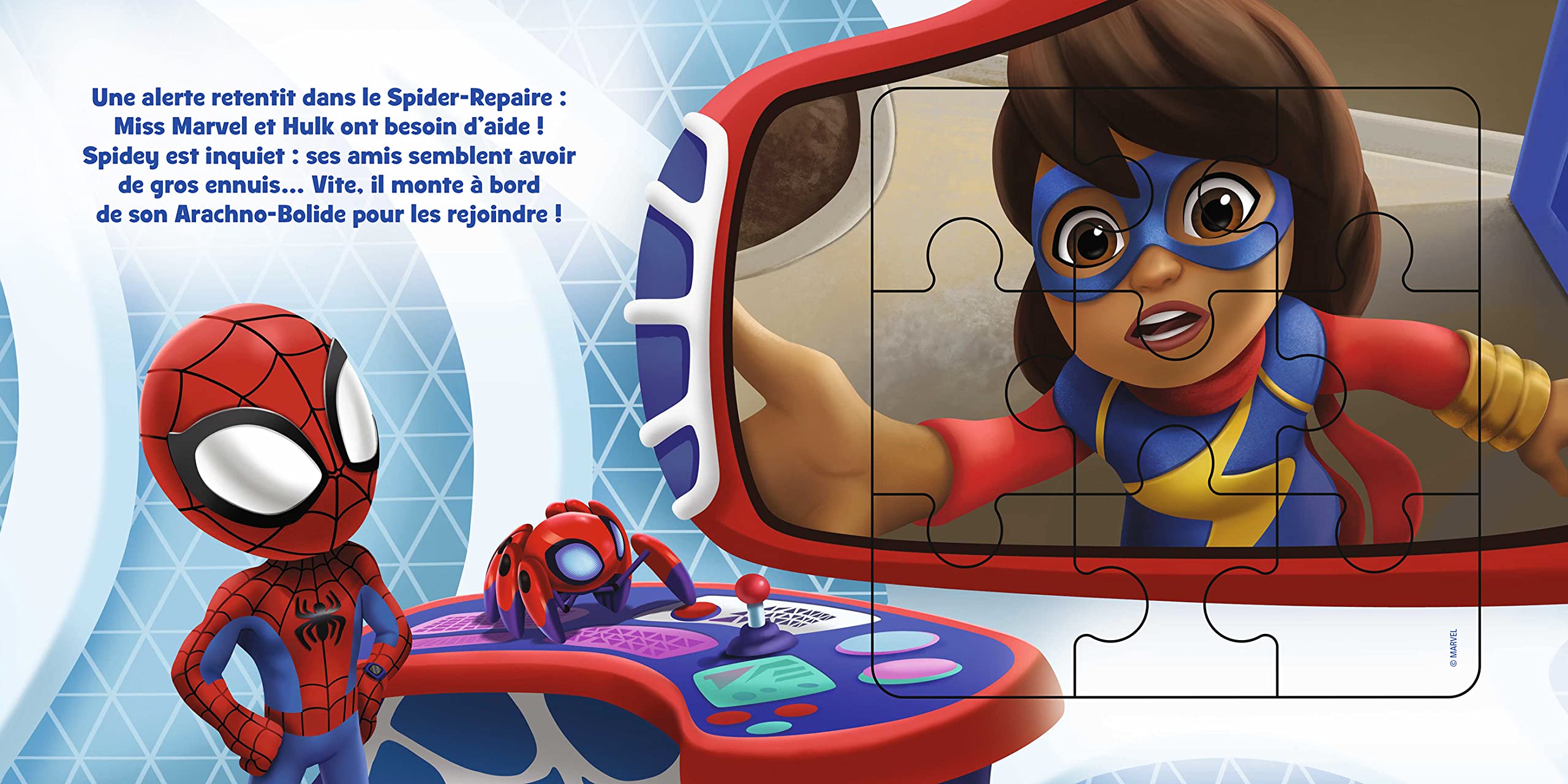 spidey-et-ses-amis-mission-au-chantier-livre-puzzle-5x9-pi-ces image 3