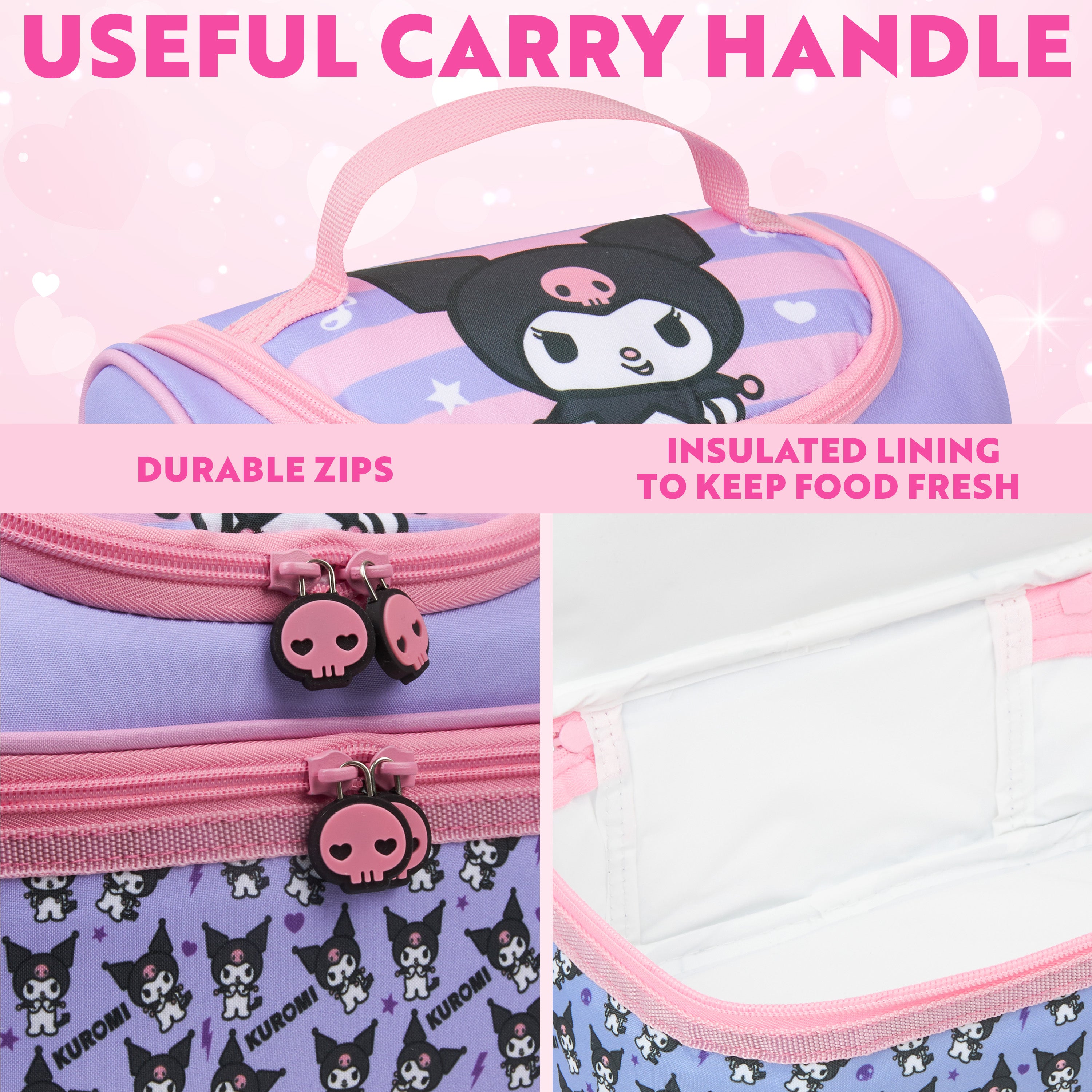 hello-kitty-kuromi-lunch-bag-isotherme-2-compartiments image 4