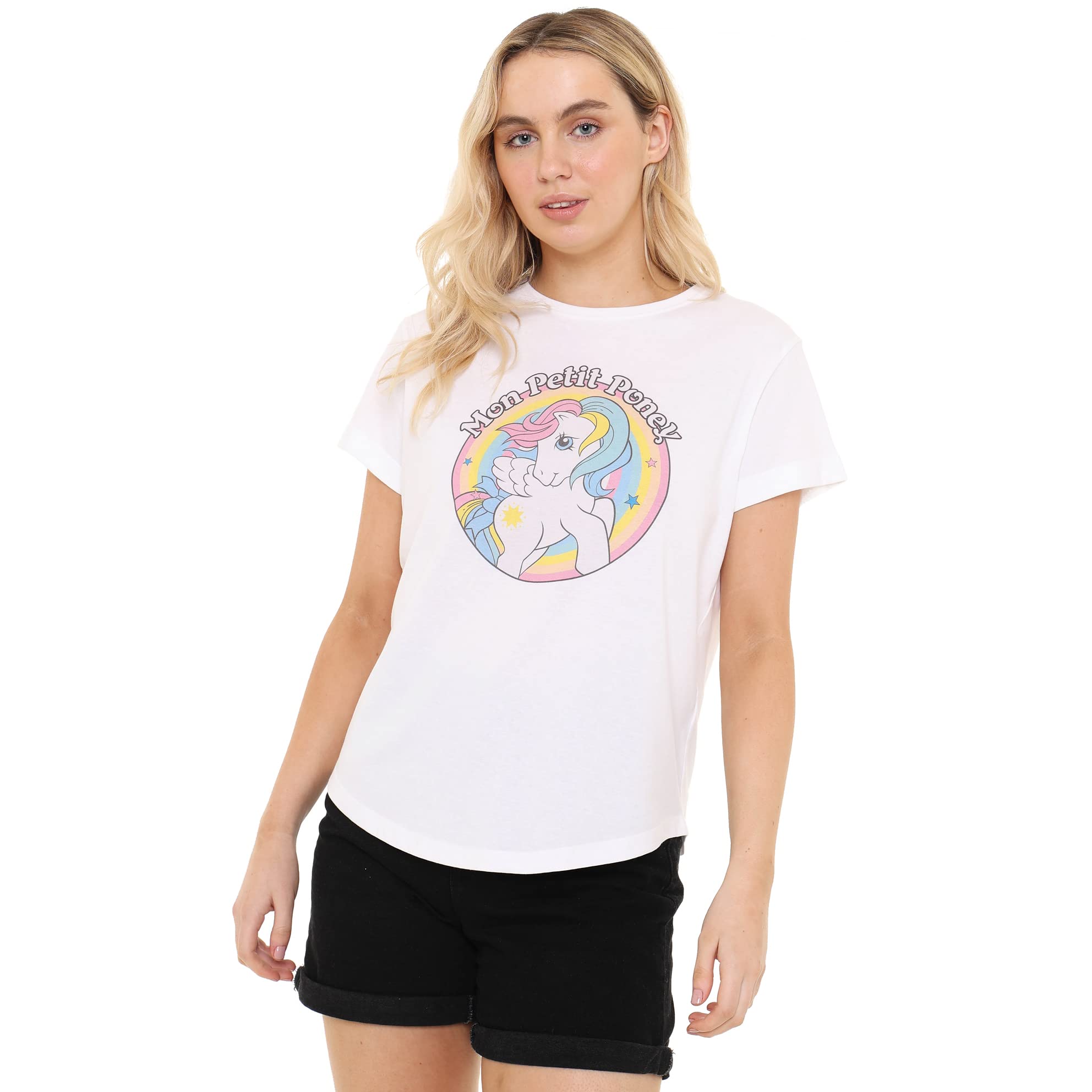my-little-pony-mon-petit-circle-t-shirt-femme-blanc-tailles-m-xl image 3