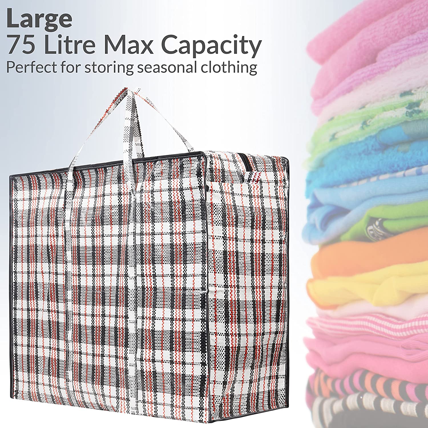 get-trend-sac-rangement-nylon-zip-lot-de-2-grande-taille image 4