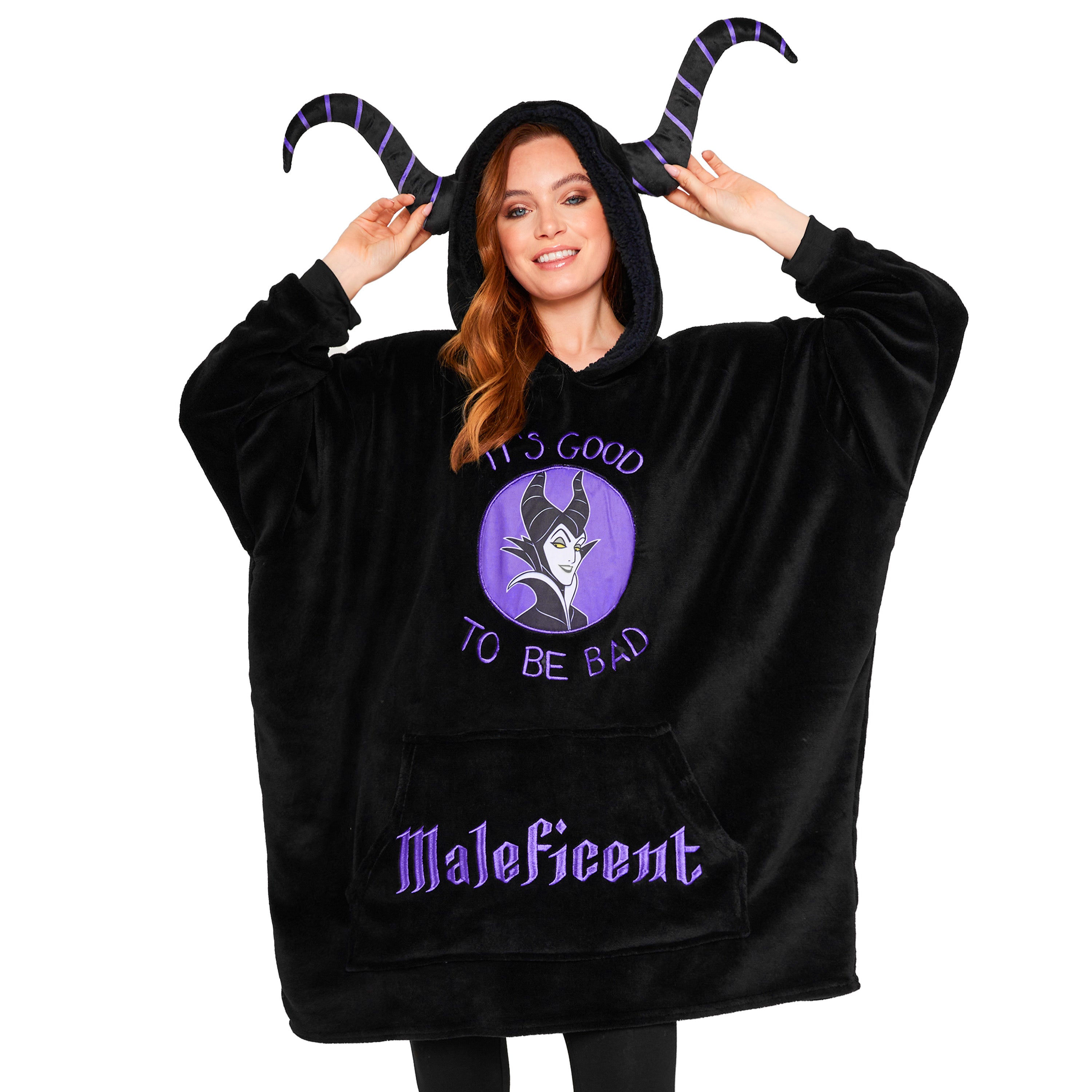 disney-stitch-plaid-capuche-adulte-oversize-une-taille image 1