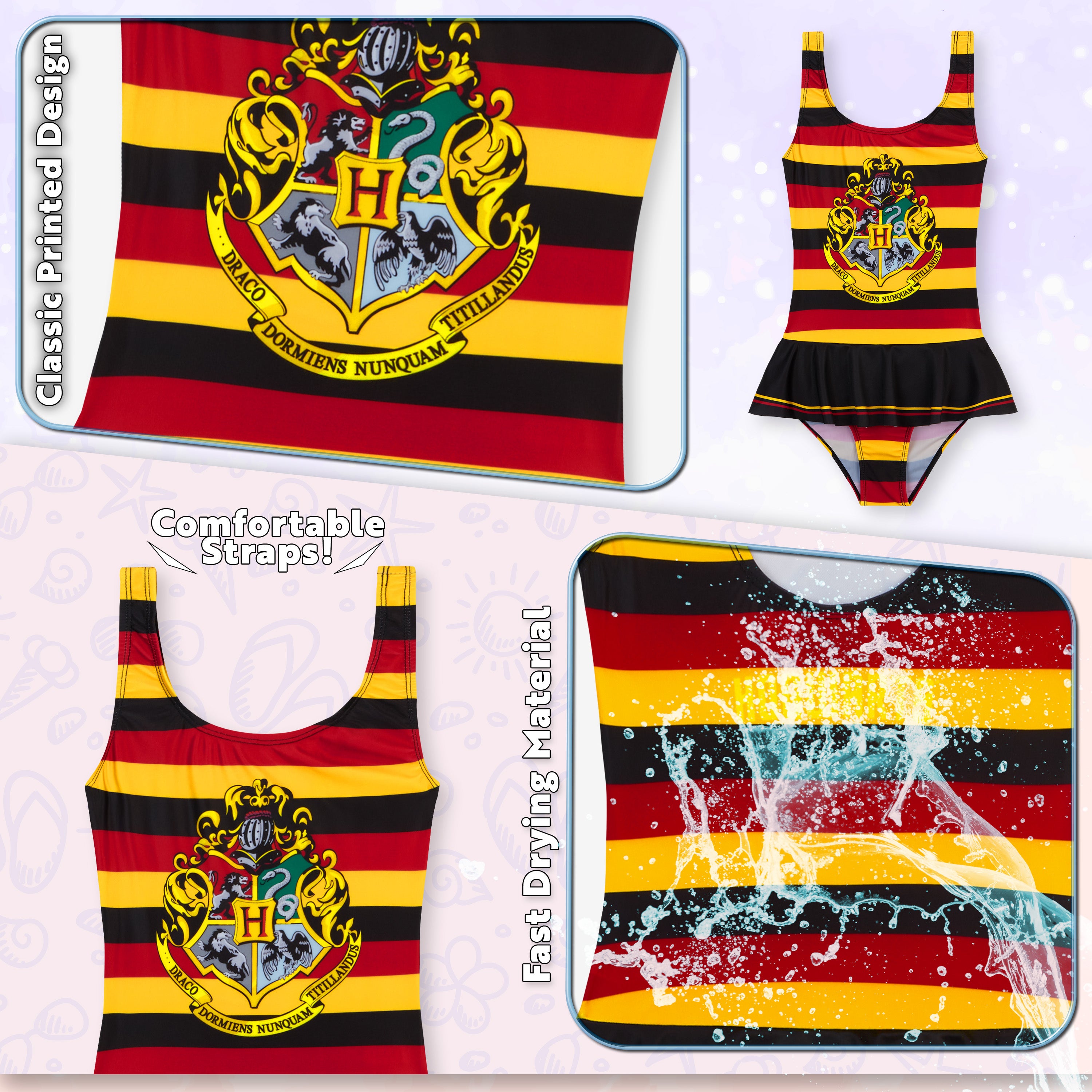 harry-potter-maillot-une-pi-ce-fille-7-8-ans-poudlard image 5