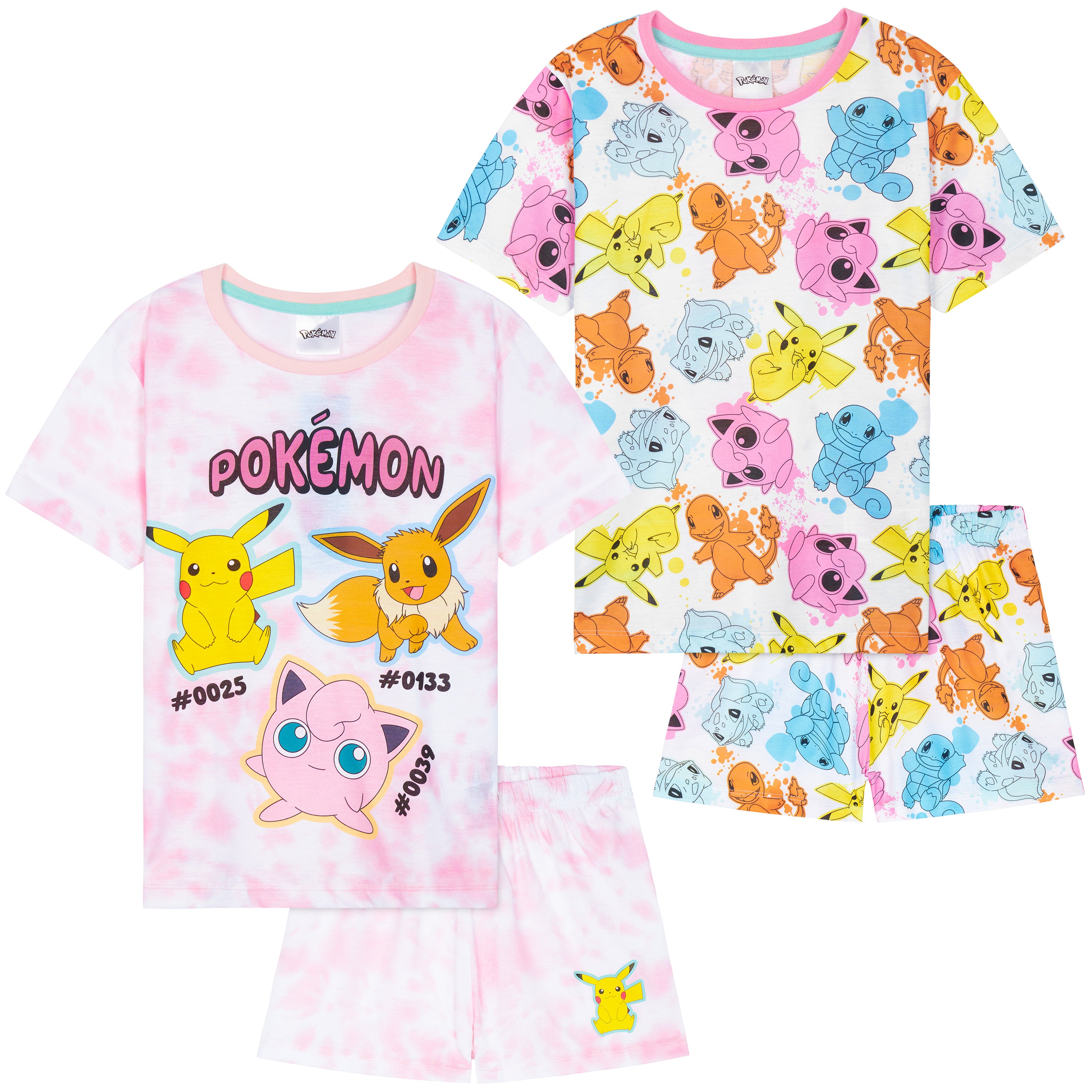 pok-mon-get-trend-girls-pyjama-fille-court-lot-2-officiel image 1