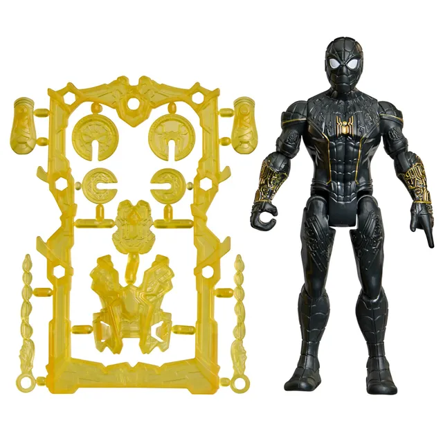 marvel-actionverse-spider-man-far-from-home-figurine-noir-et-or-11-5-cm image 1