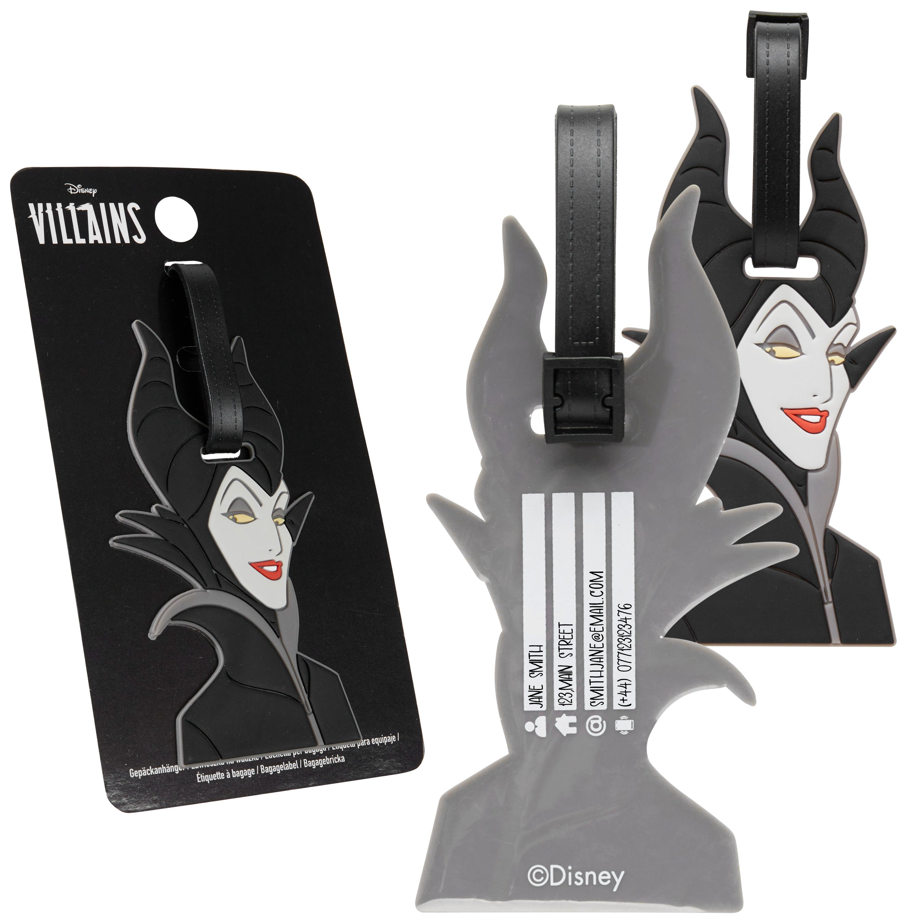 disney-mal-fique-tiquette-valise-bagage-pvc-identification image 1