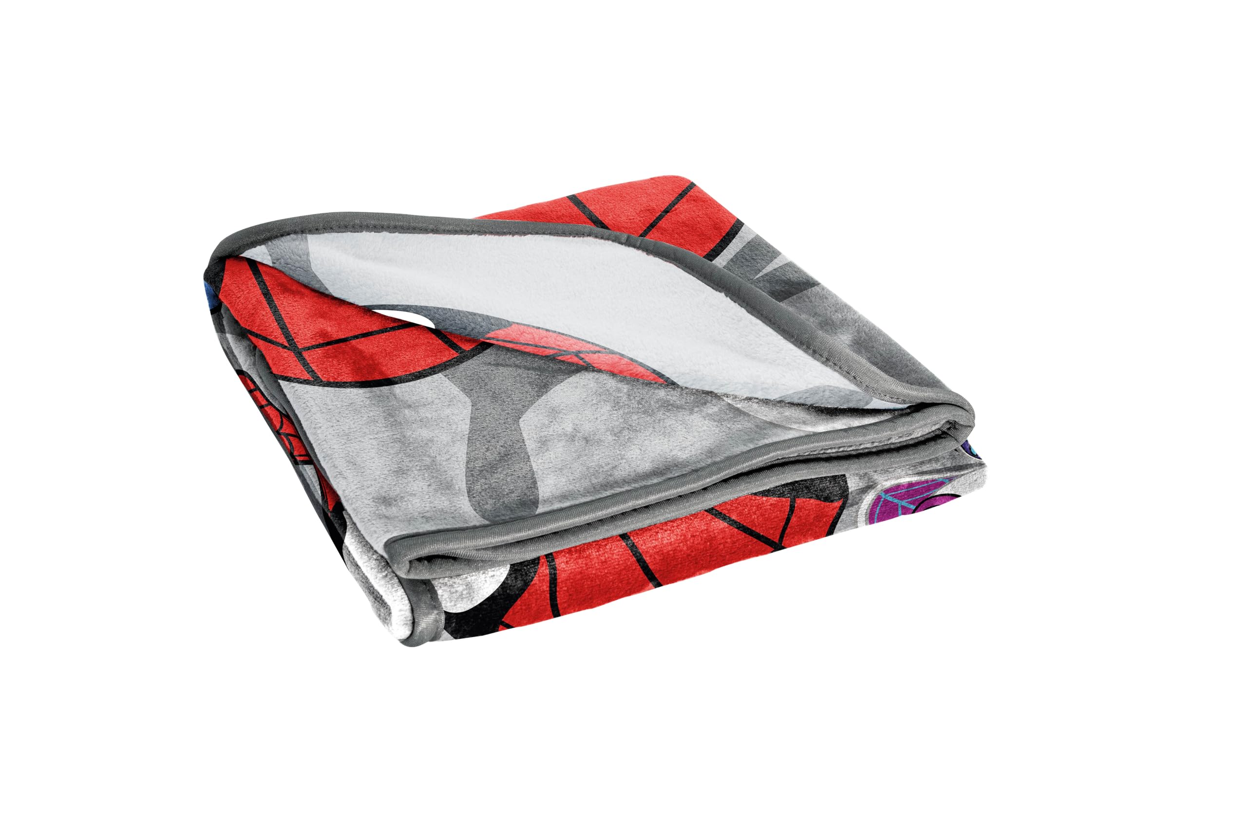 marvel-spidey-et-ses-amis-plaid-polaire-gris-130x150-cm-miles-morales image 3