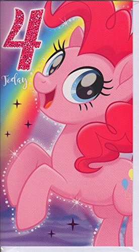 my-little-pony-mp033-carte-anniversaire-4-ans-paillettes image 2