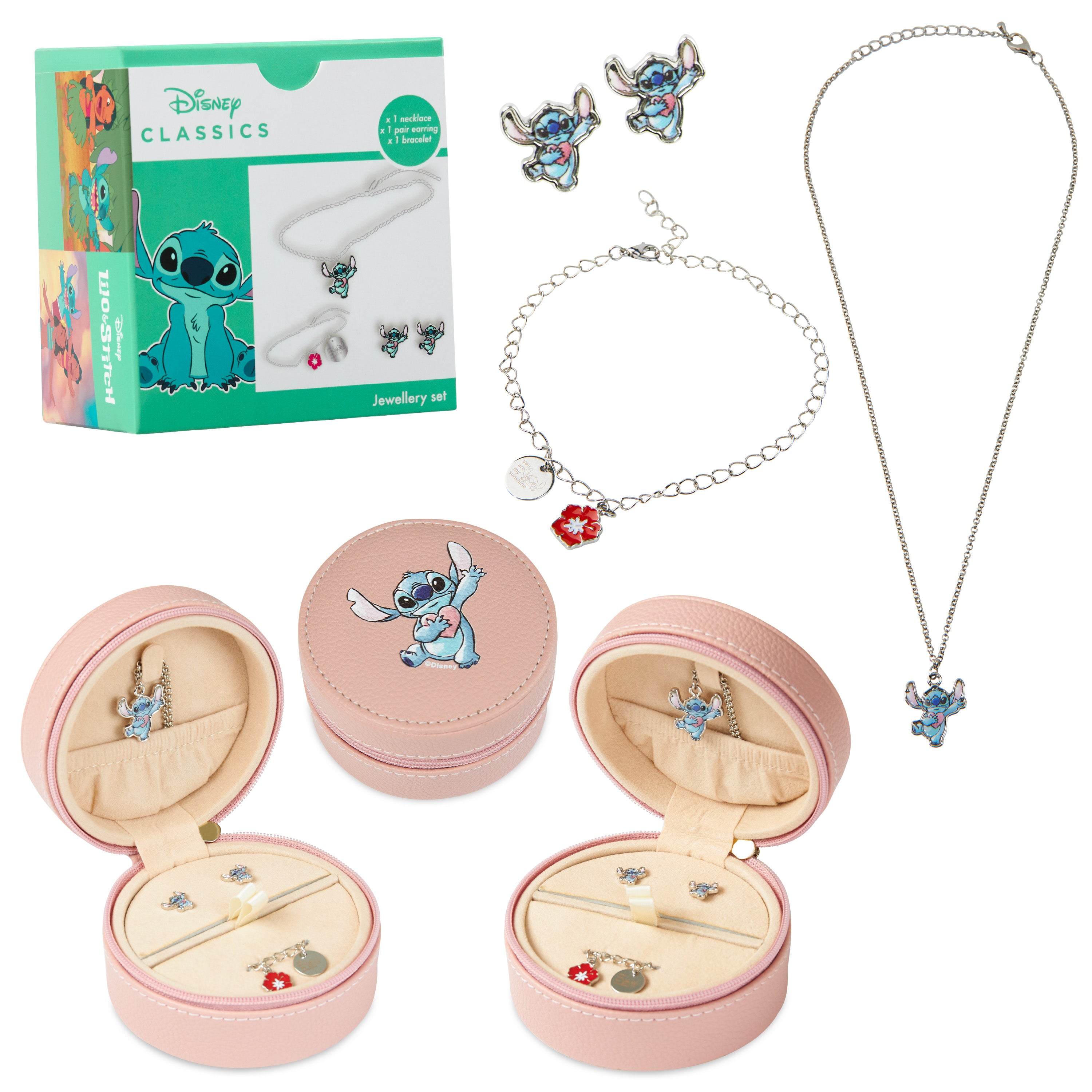disney-stitch-parure-bijoux-fille-collier-bracelet-2 image 1