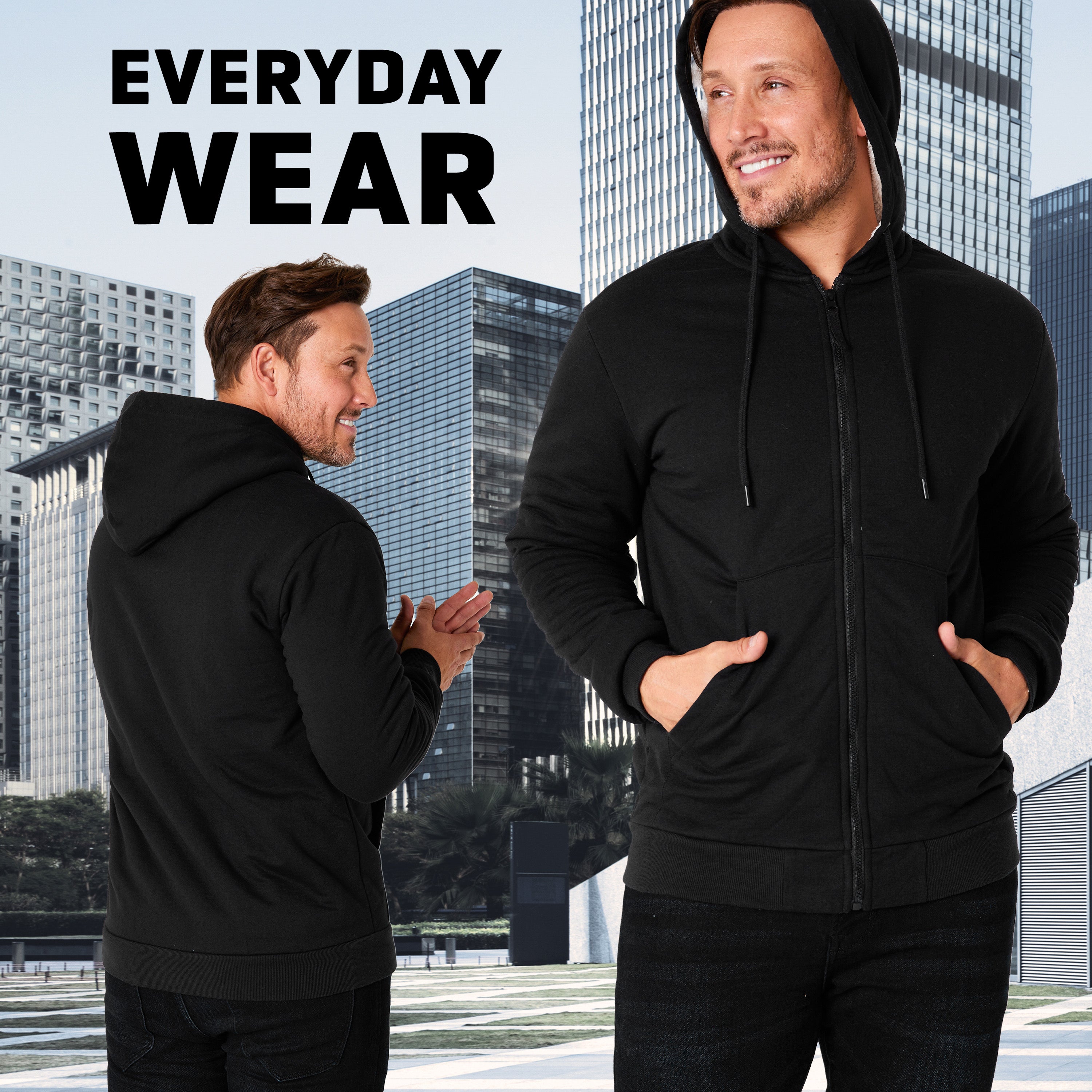 citycomfort-sweat-zipp-homme-doublure-polaire-noir-m image 4