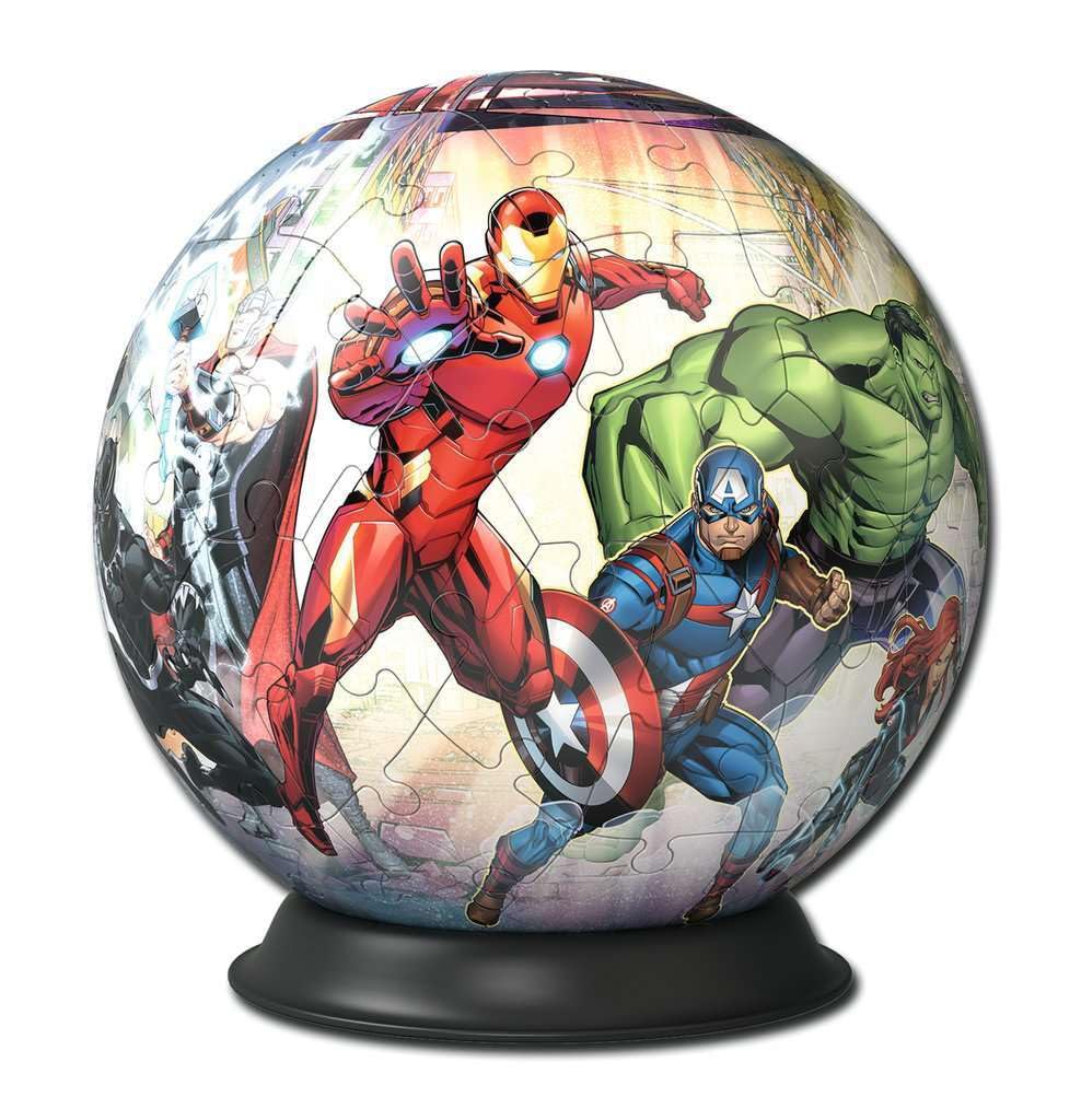 ravensburger-puzzle-3d-ball-marvel-avengers-72-pi-ces-13-cm image 2
