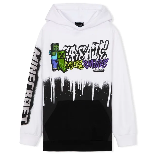 minecraft-creeper-sweat-capuche-gar-on-coton-11-12-ans image 1