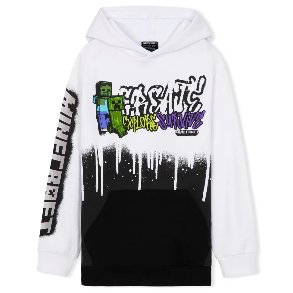minecraft-creeper-sweat-capuche-gar-on-coton-11-12-ans image 1
