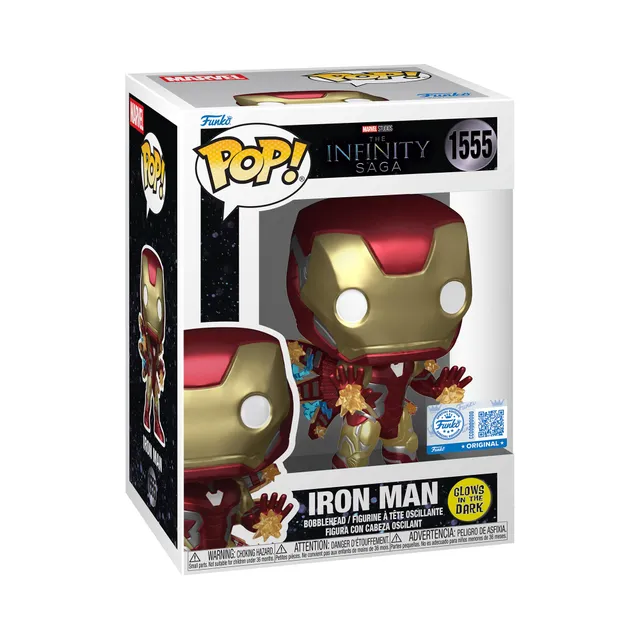 funko-pop-iron-man-phosphorescent-n-1555-figurine-vinyle image 1