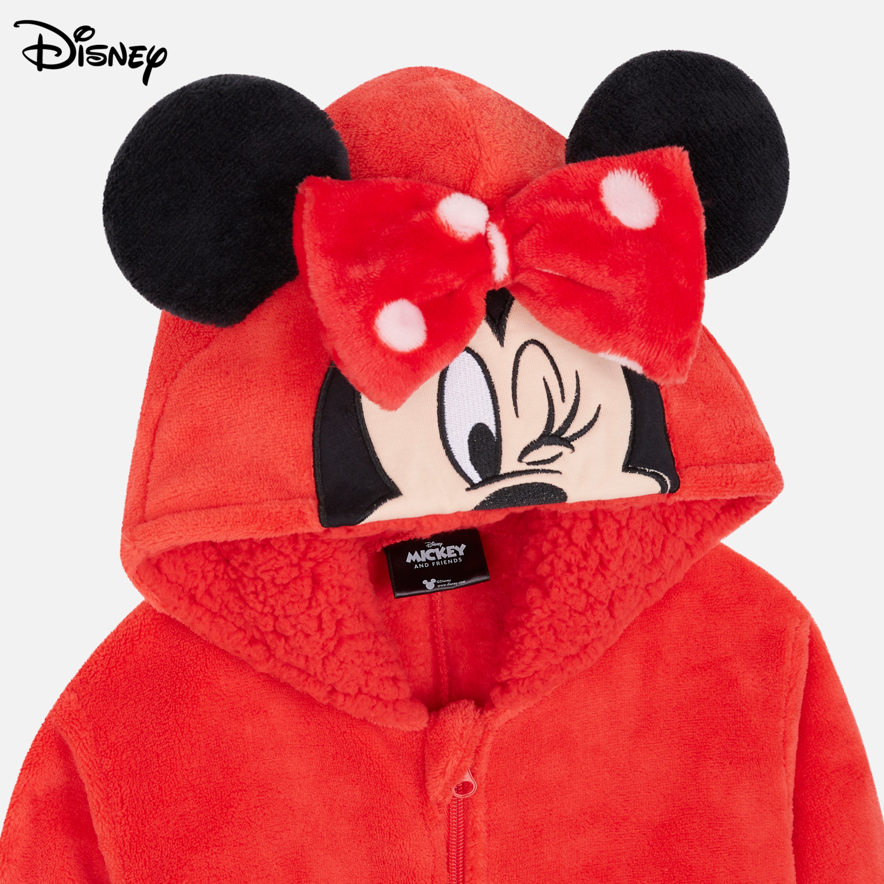 disney-minnie-combinaison-pyjama-polaire-fille-fermeture-zipp-e image 3