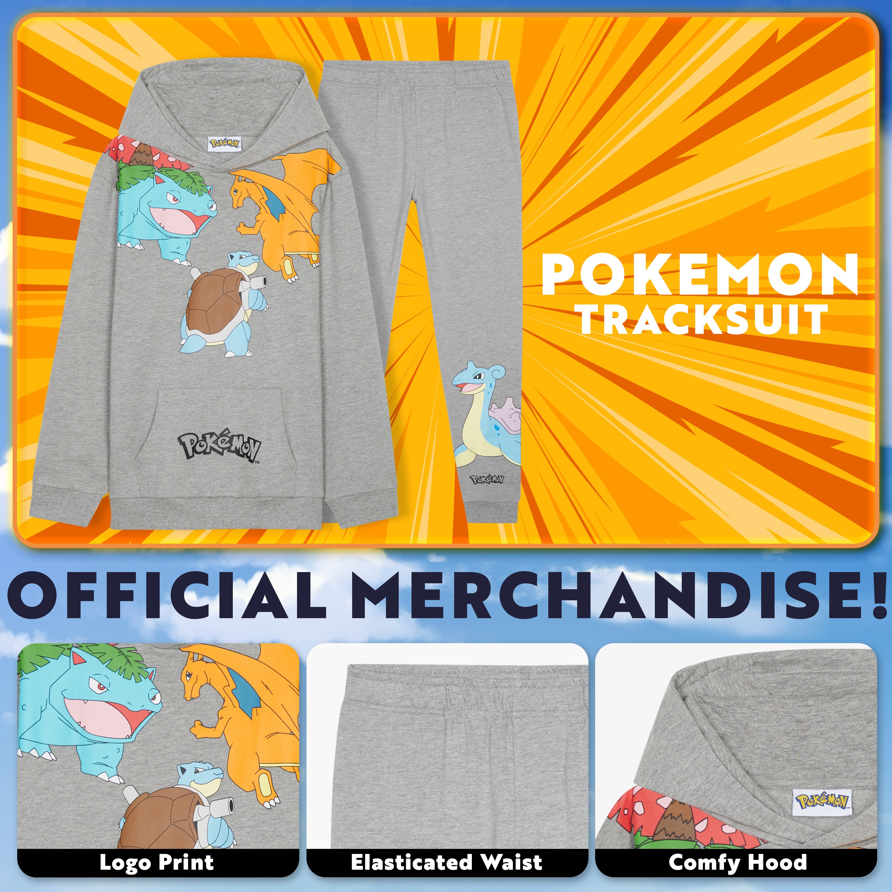 pok-mon-surv-tement-enfant-gar-on-sweat-jogging-9-10-ans image 3