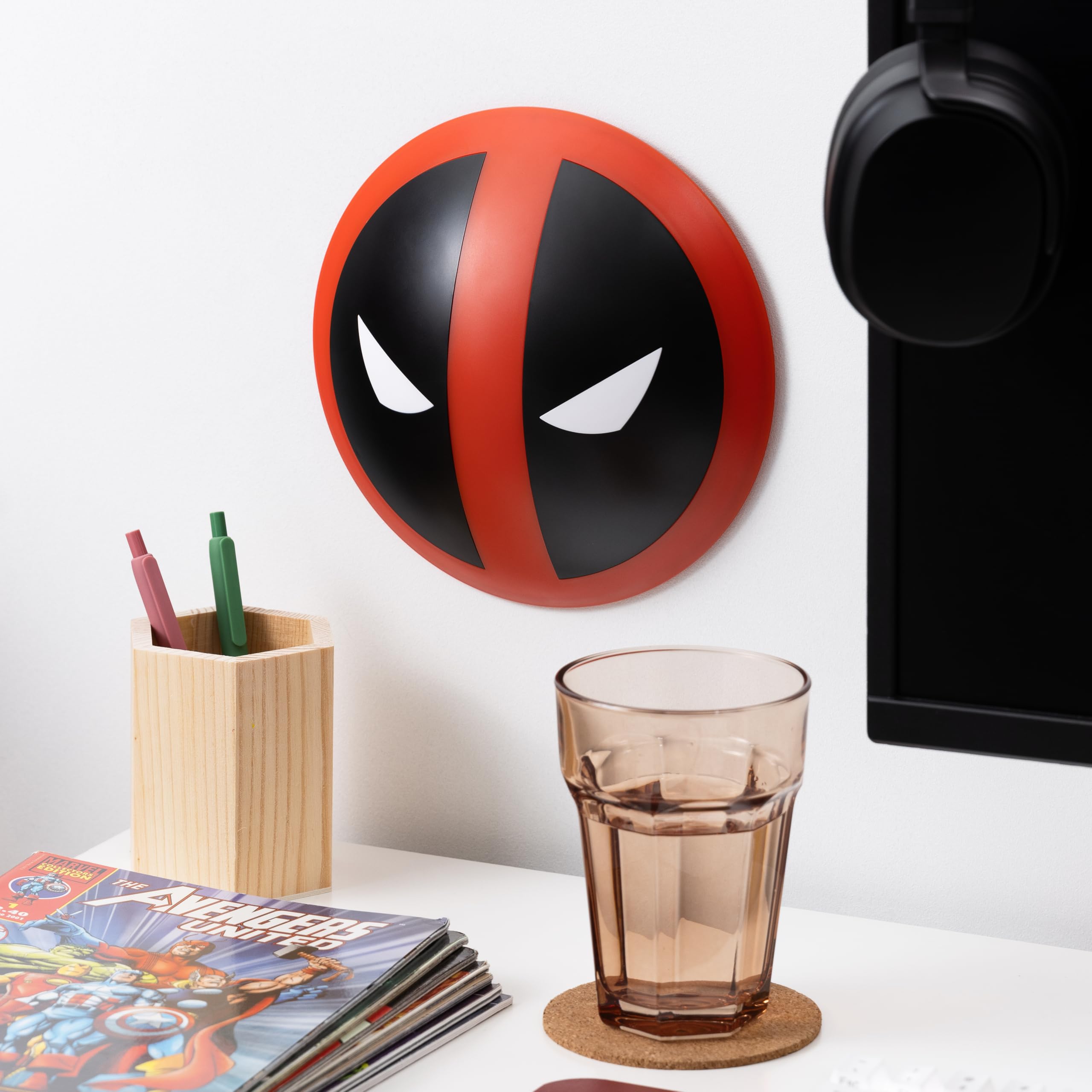 marvel-deadpool-lampe-tactile-masque-logo-chambre-gamer-2-couleurs image 3