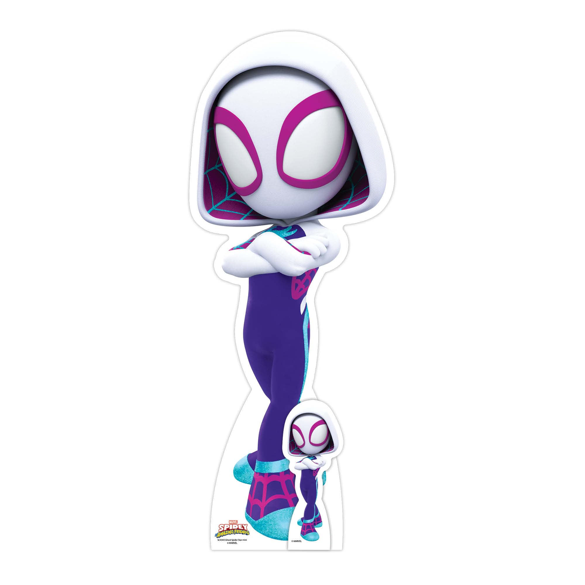 star-cutouts-spidey-ghost-spider-d-coupe-carton-araign-e-fant-me image 1
