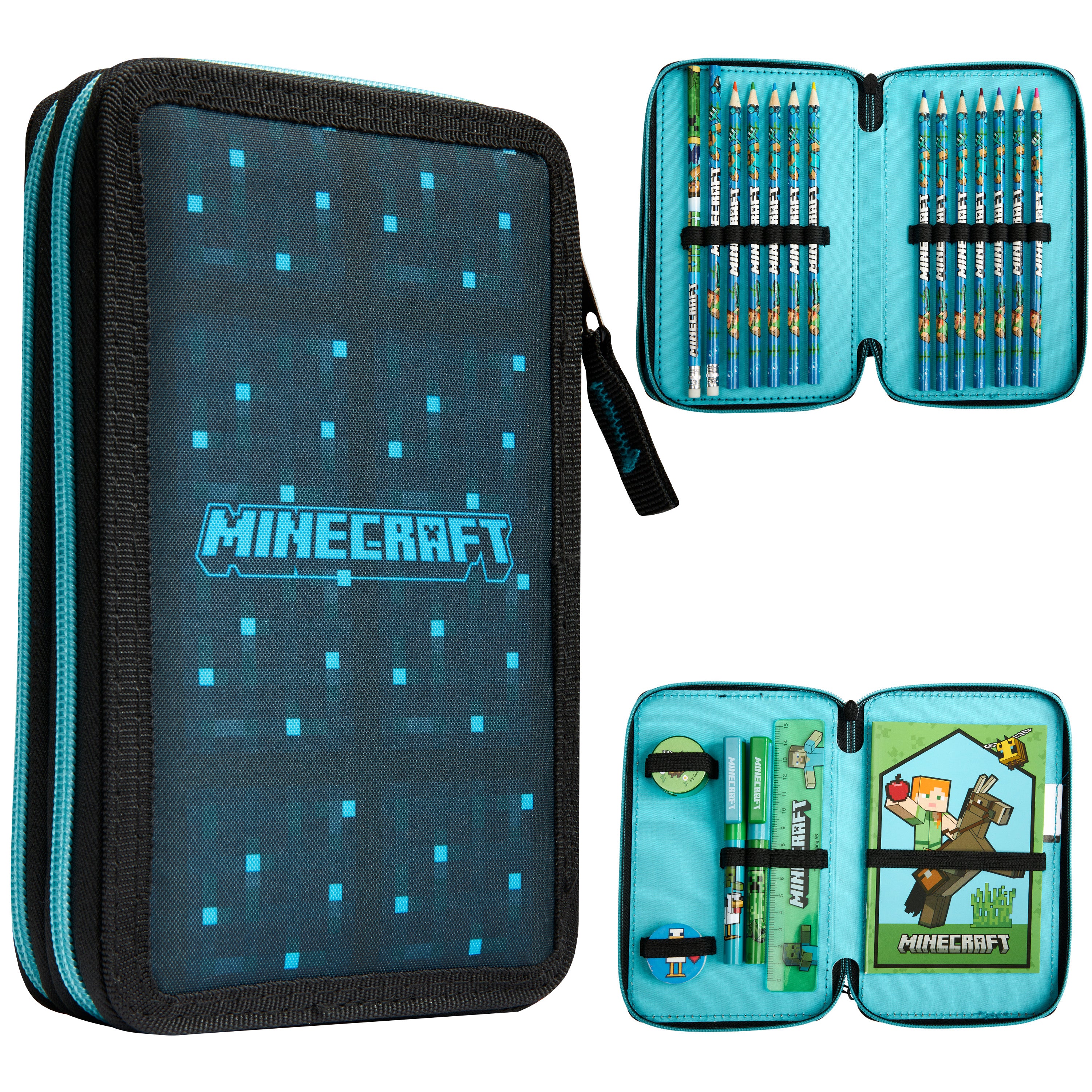 get-trend-minecraft-trousse-garnie-enfant-compartiments image 1
