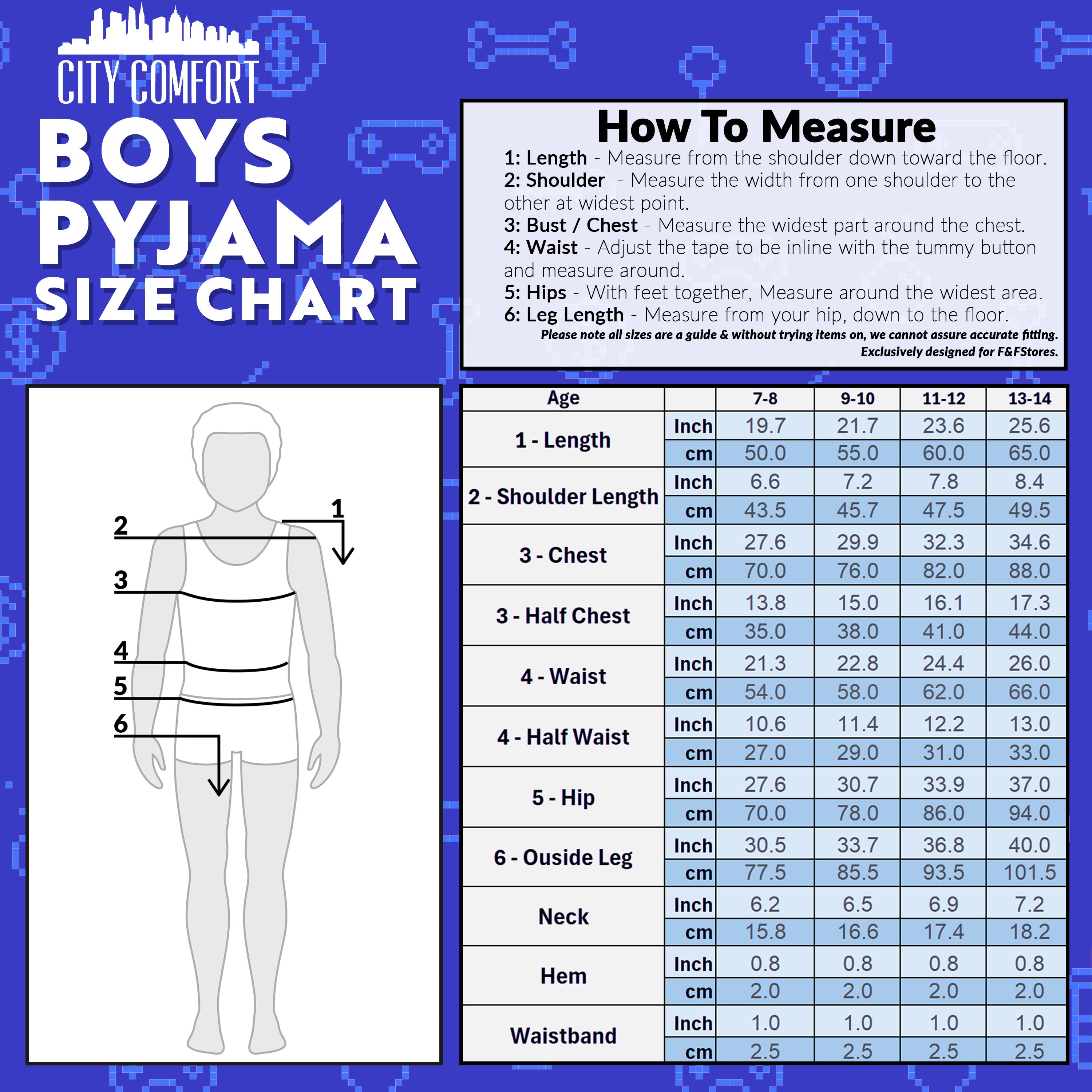 citycomfort-gamer-pyjama-long-gar-on-9-10-ans-respirant image 6