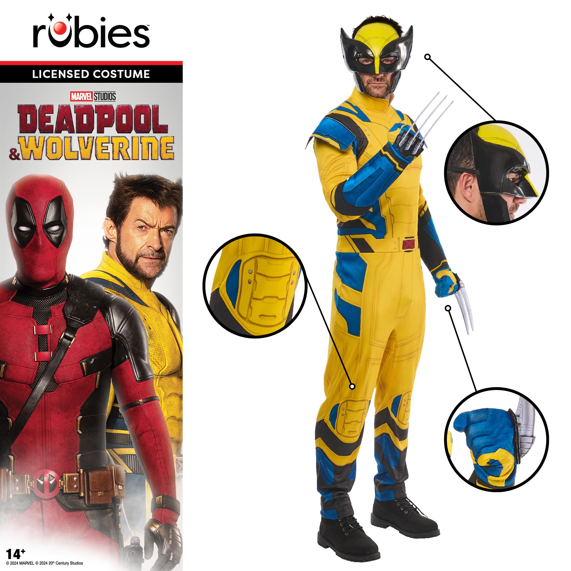 rubie-s-marvel-wolverine-d-guisement-adulte-taille-m image 3