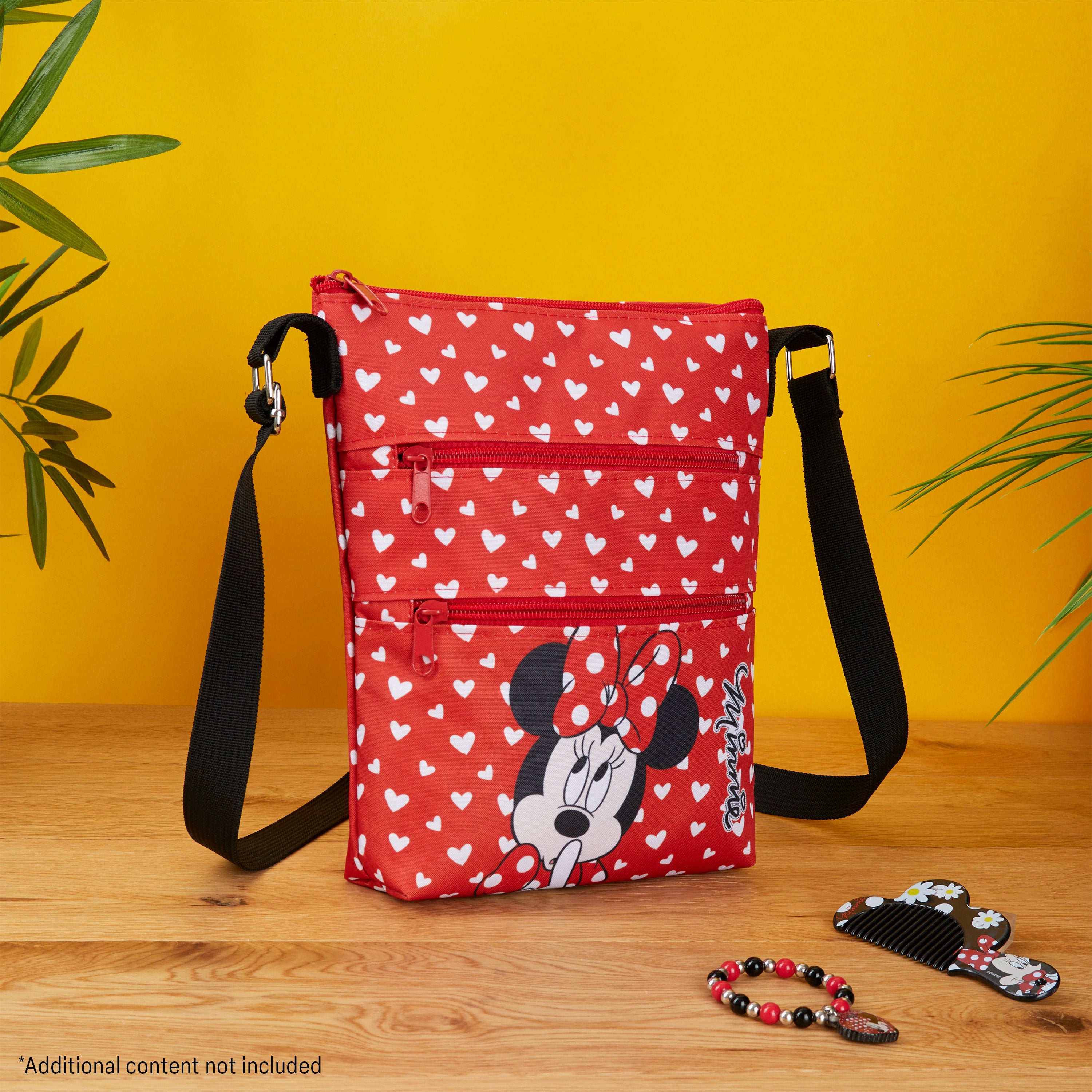disney-minnie-sac-bandouli-re-fille-3-poches-zipp-es-r-glable image 2