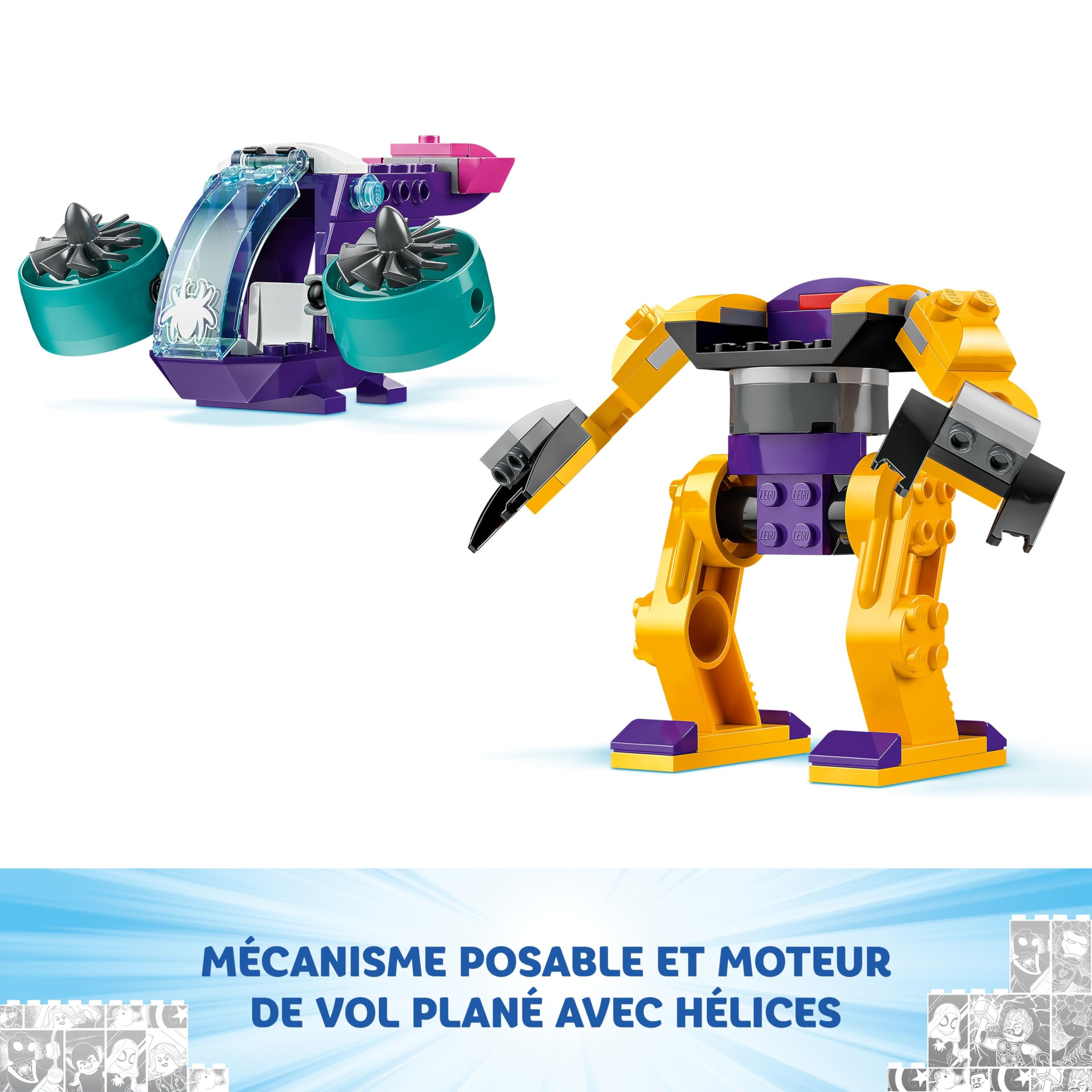 lego-marvel-10794-qg-spidey-jeu-de-construction-4-ans image 4