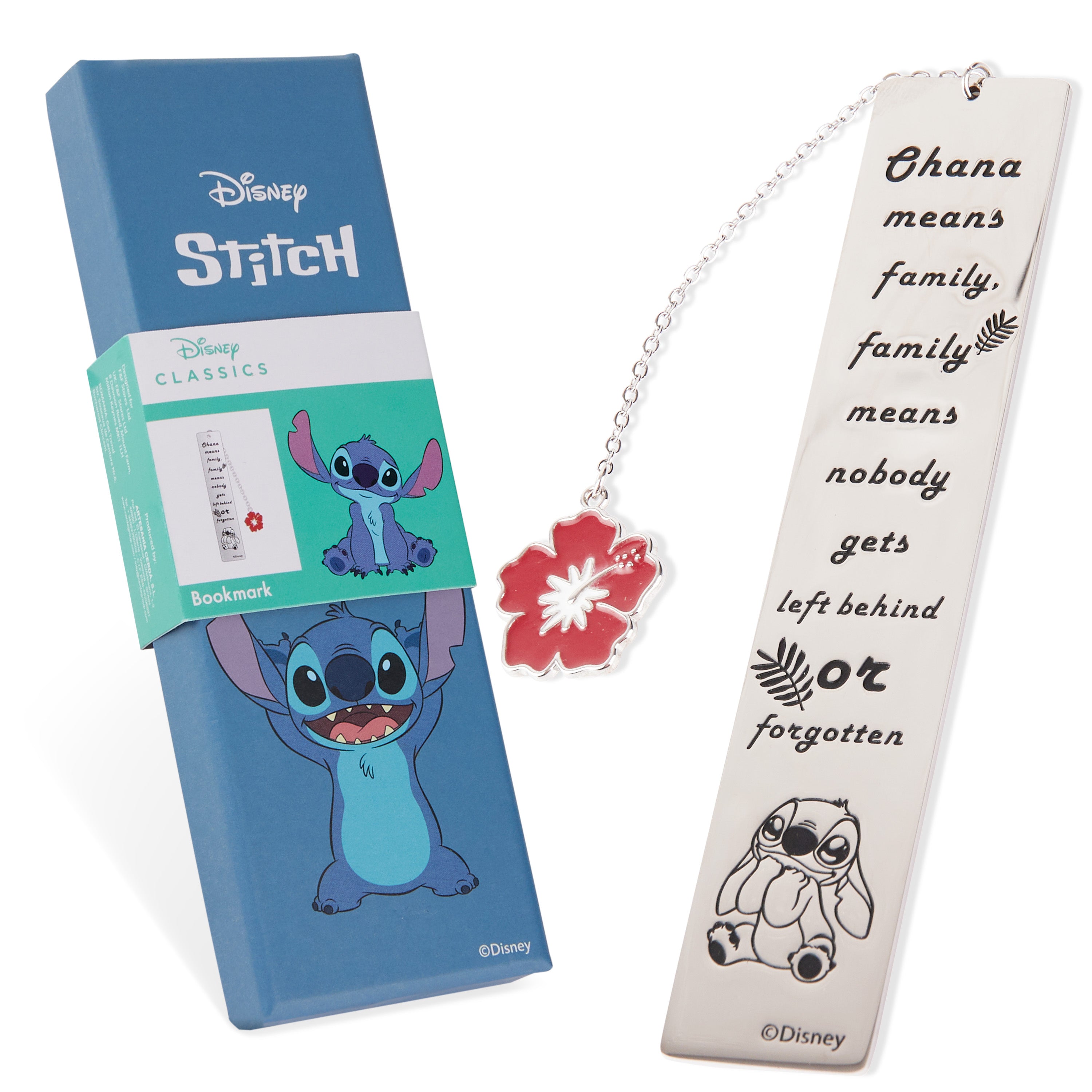 disney-marque-page-m-tal-stitch-argent-breloque-citation image 1