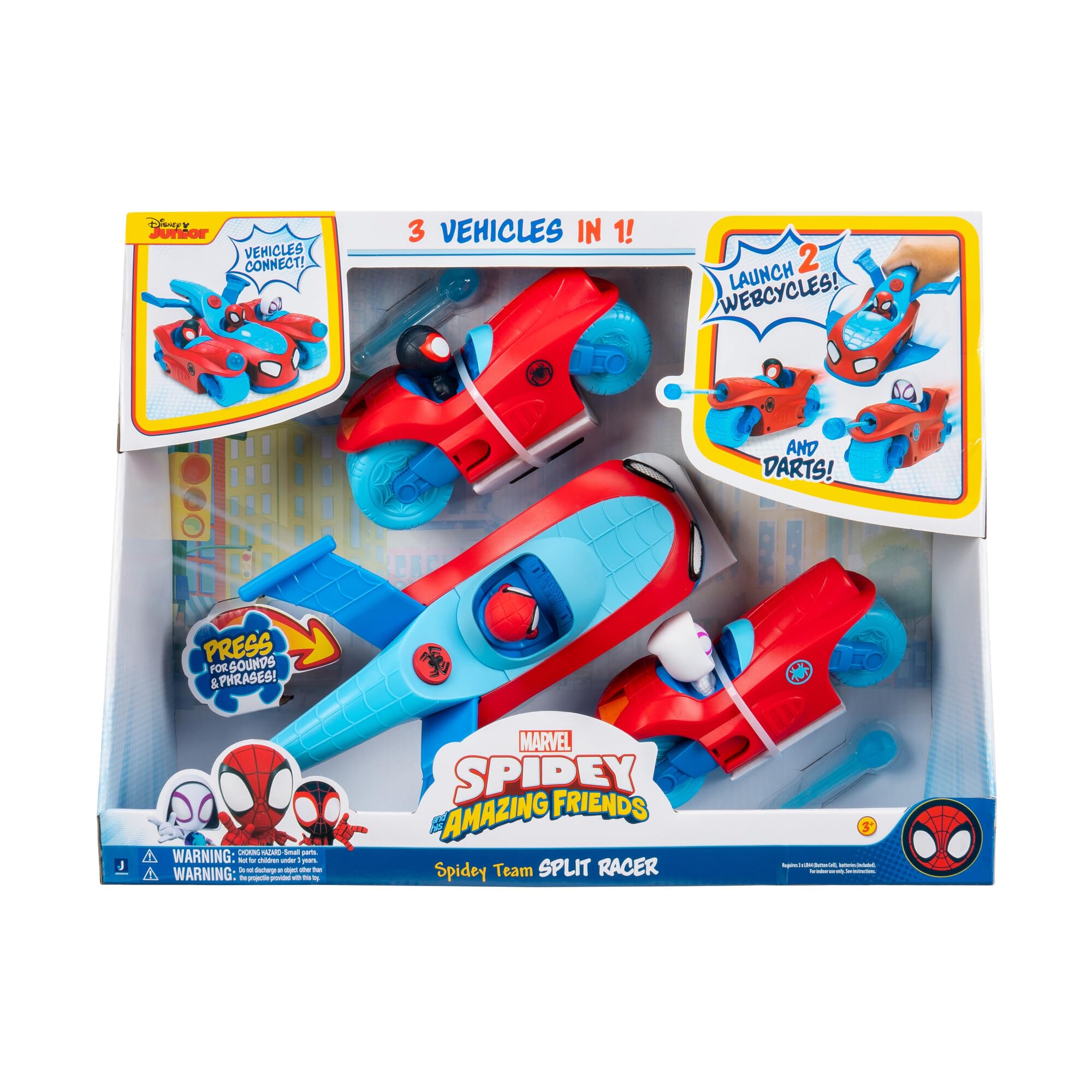spidey-amazing-friends-team-split-racer-v-hicule-3-en-1-sonore image 2