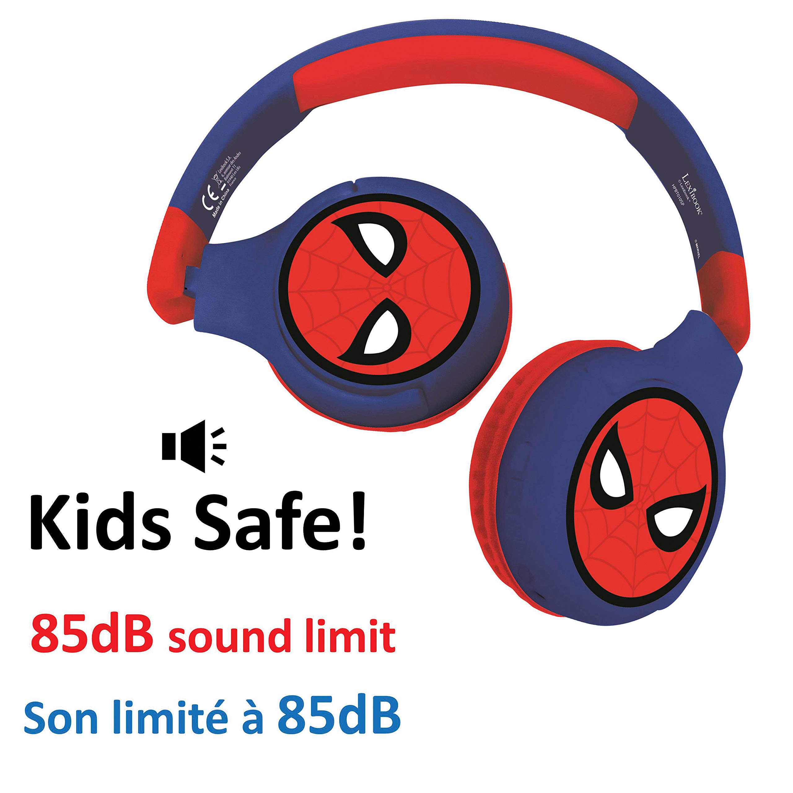 lexibook-spider-man-casque-bluetooth-enfant-super-h-ros image 4