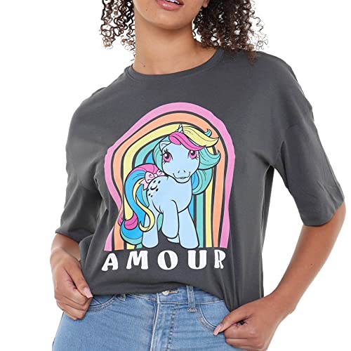 my-little-pony-t-shirt-amour-oversize-femme-anthracite-cotton-soul image 8
