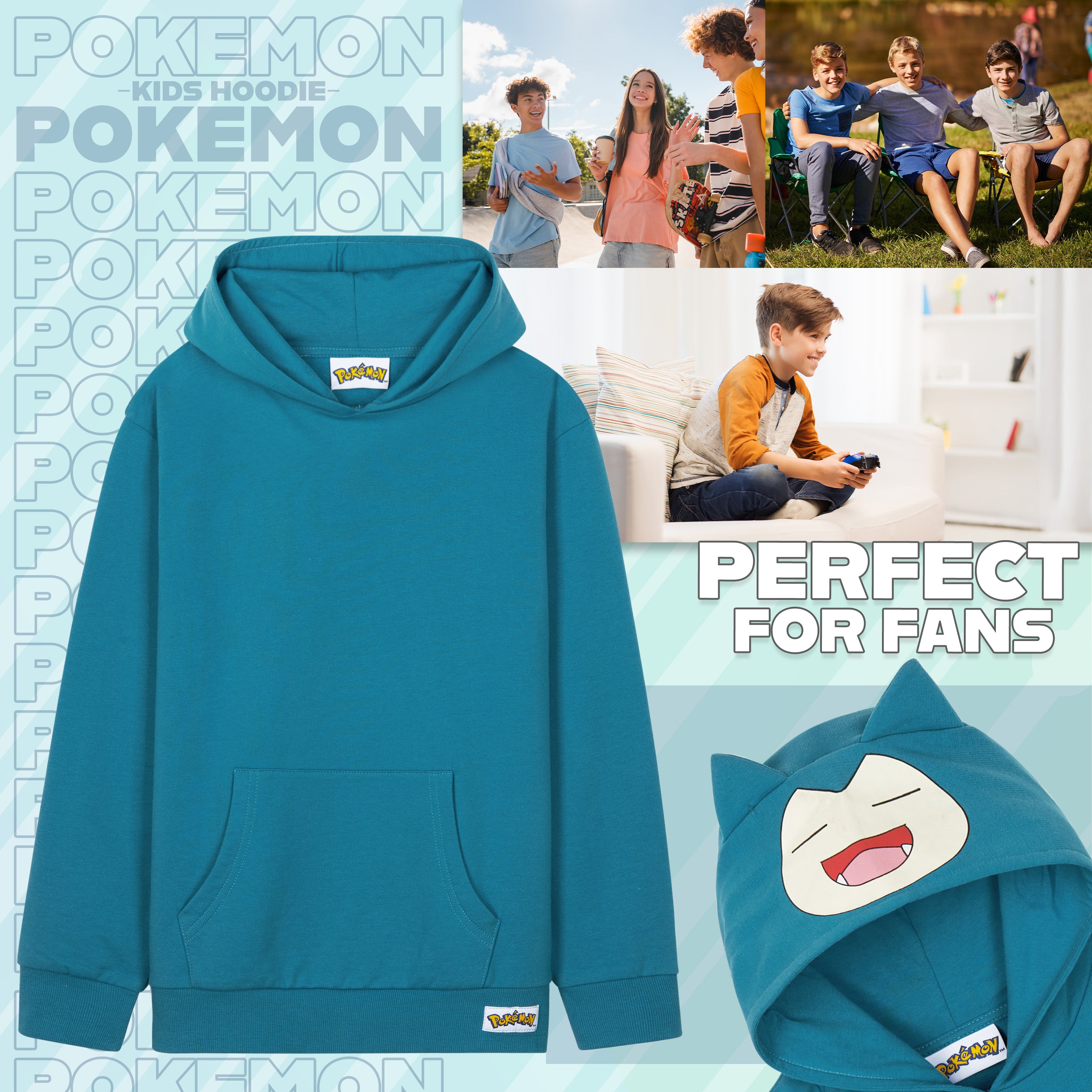 pok-mon-sweat-capuche-enfant-pikachu-gar-on-11-12-ans image 2