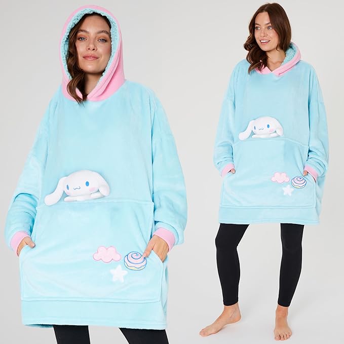 hello-kitty-sweat-plaid-capuche-oversize-peluche image 2