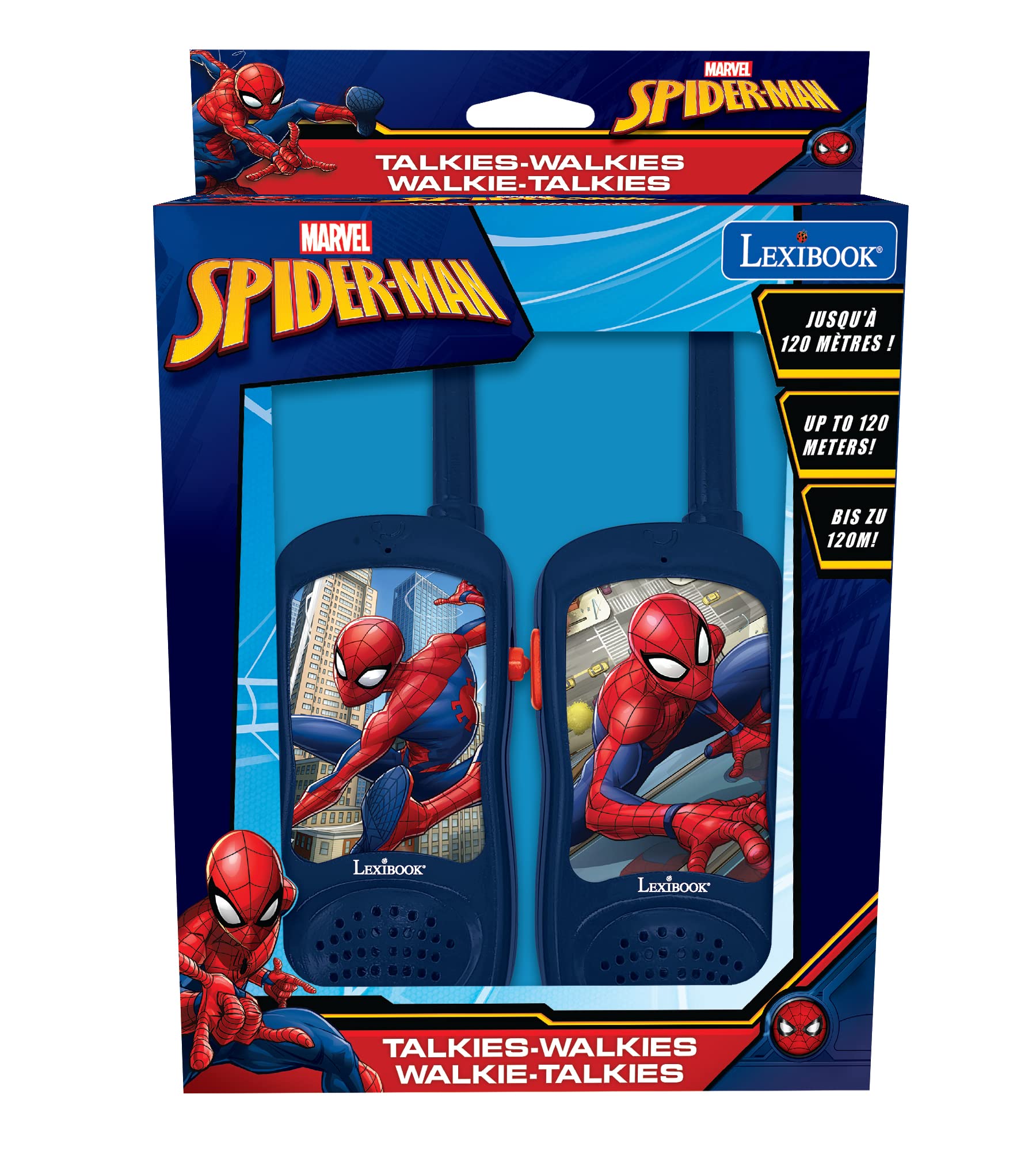 lexibook-spidey-ses-amis-talkie-walkie-tw11sp-120-m image 2