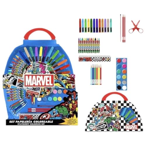 marvel-avengers-kit-papeterie-enfant-50-pi-ces-coloriage image 4