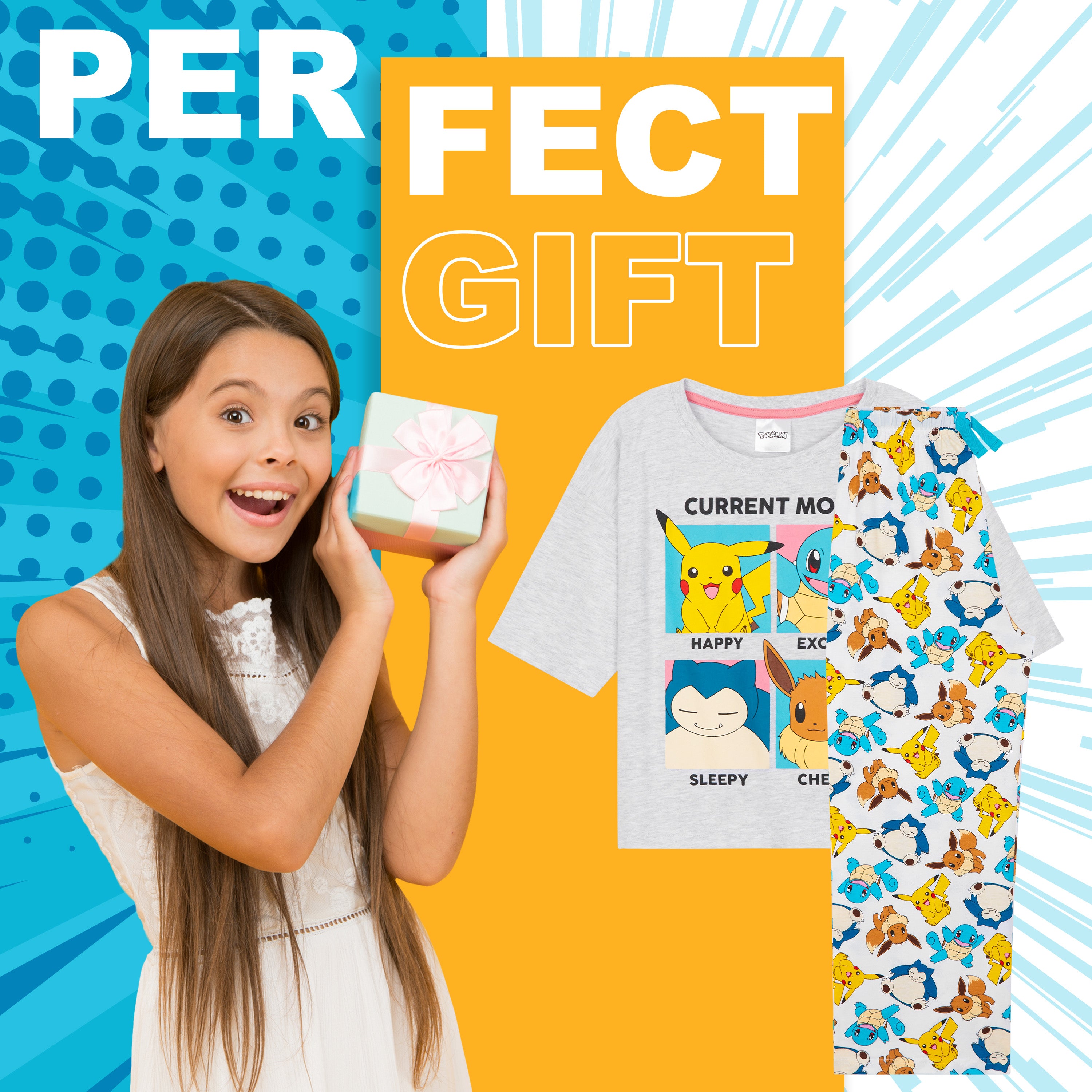 pok-mon-pikachu-pyjama-fille-coton-9-10-ans-2-pi-ces image 3