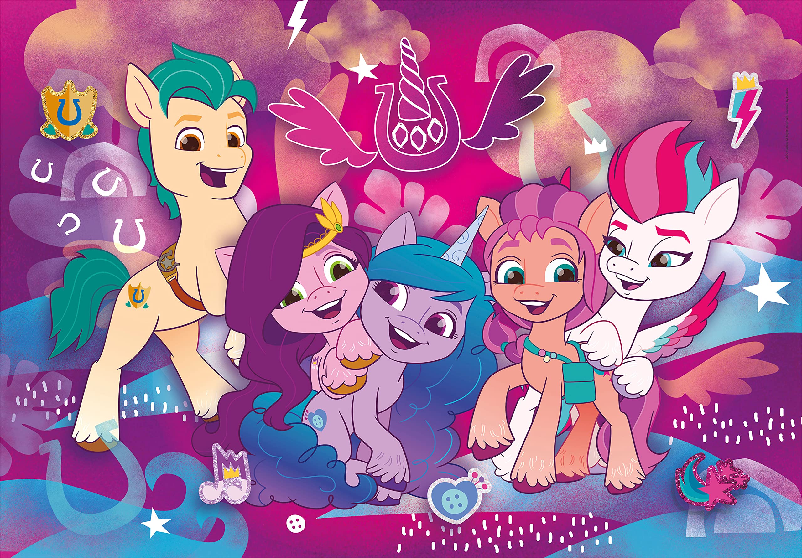 my-little-pony-25726-puzzle-supercolor-104-pi-ces-colorier image 2