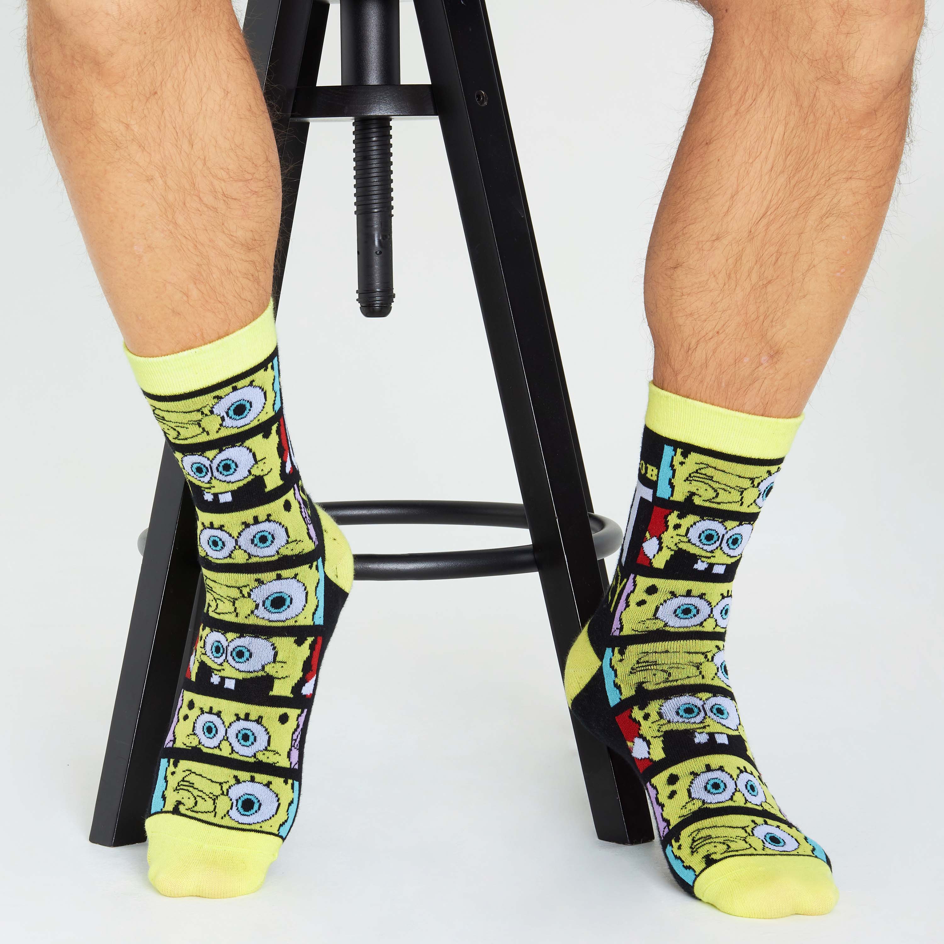 spongebob-chaussettes-homme-x5-coton-taille-6-10 image 6