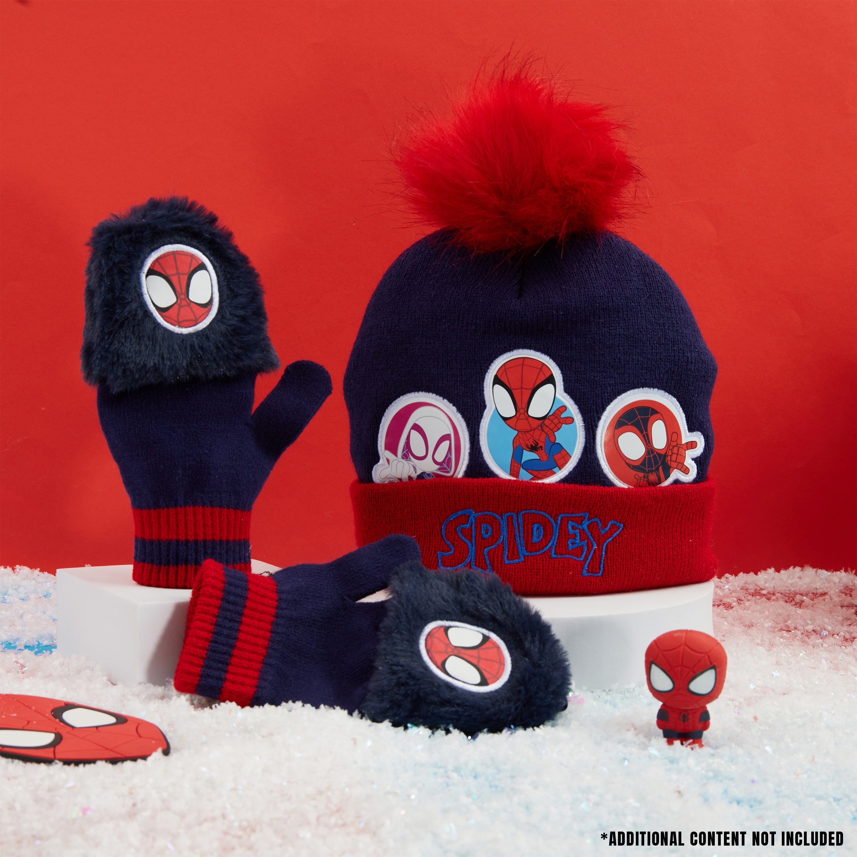 marvel-spiderman-bonnet-gants-ensemble-hiver-gar-on-chaud image 2